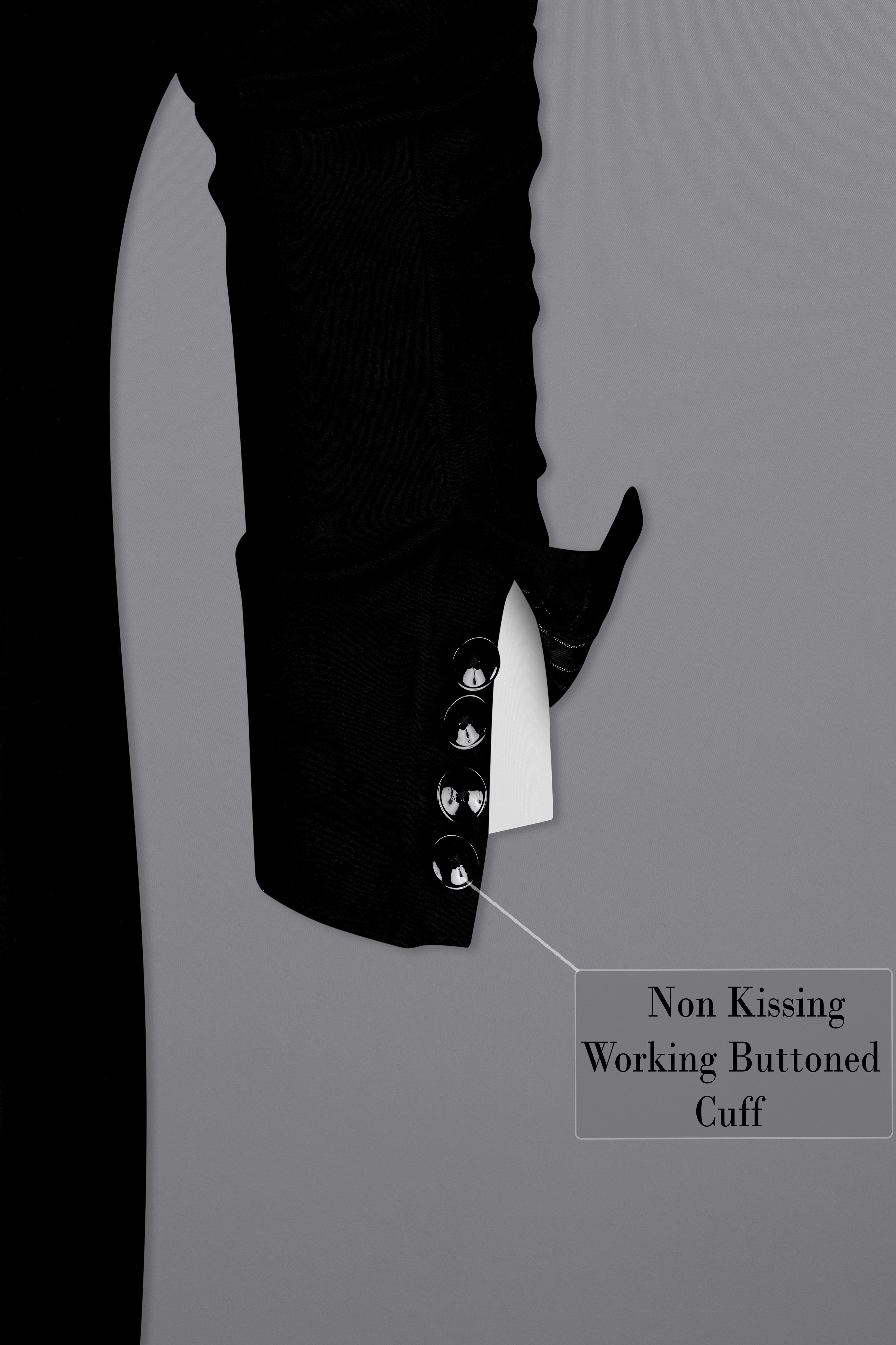 Noirex-Korean Black (The Best Black We Have) 4-Way Stretch Designer Blazer