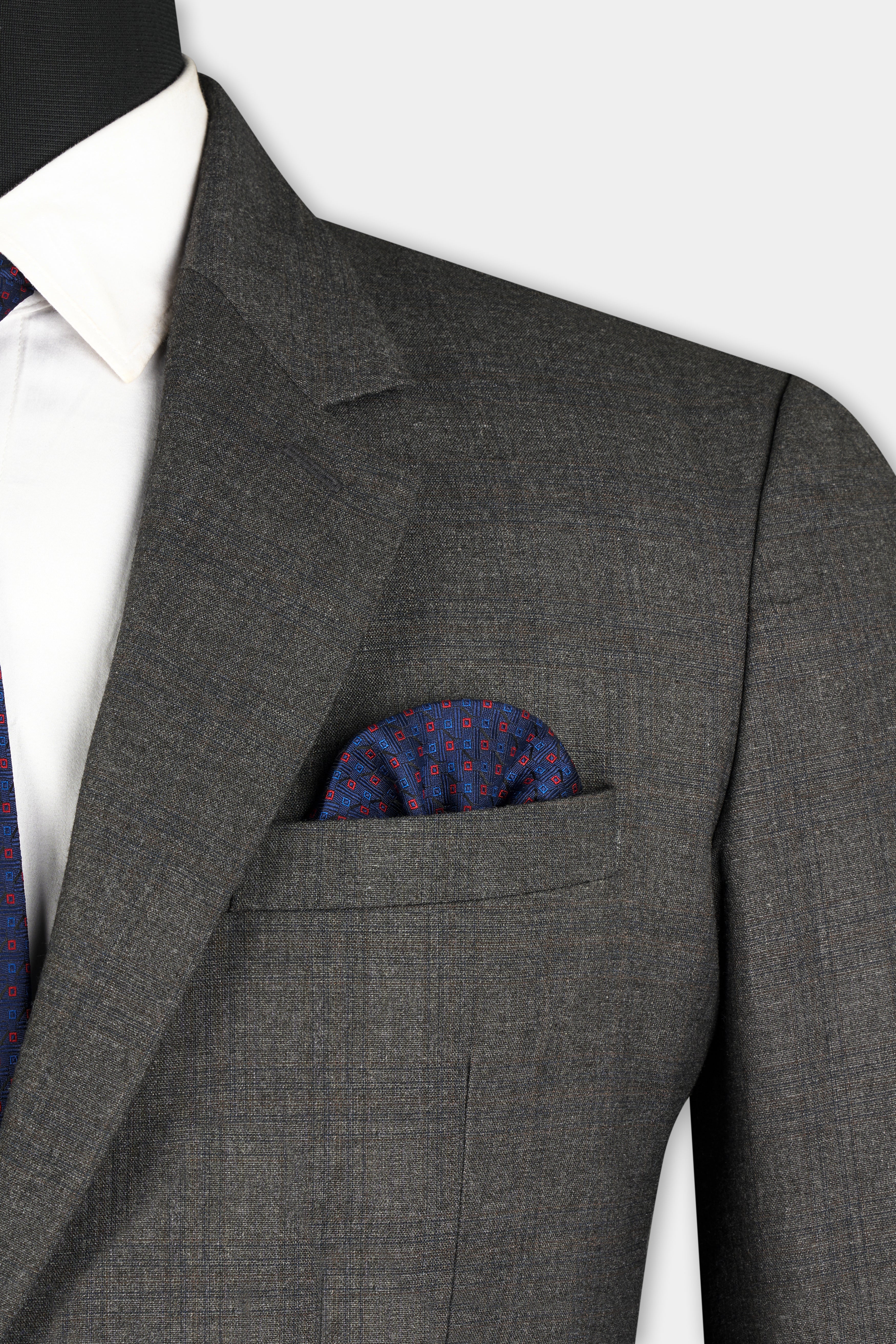 Iridium Gray Single-Breasted Blazer