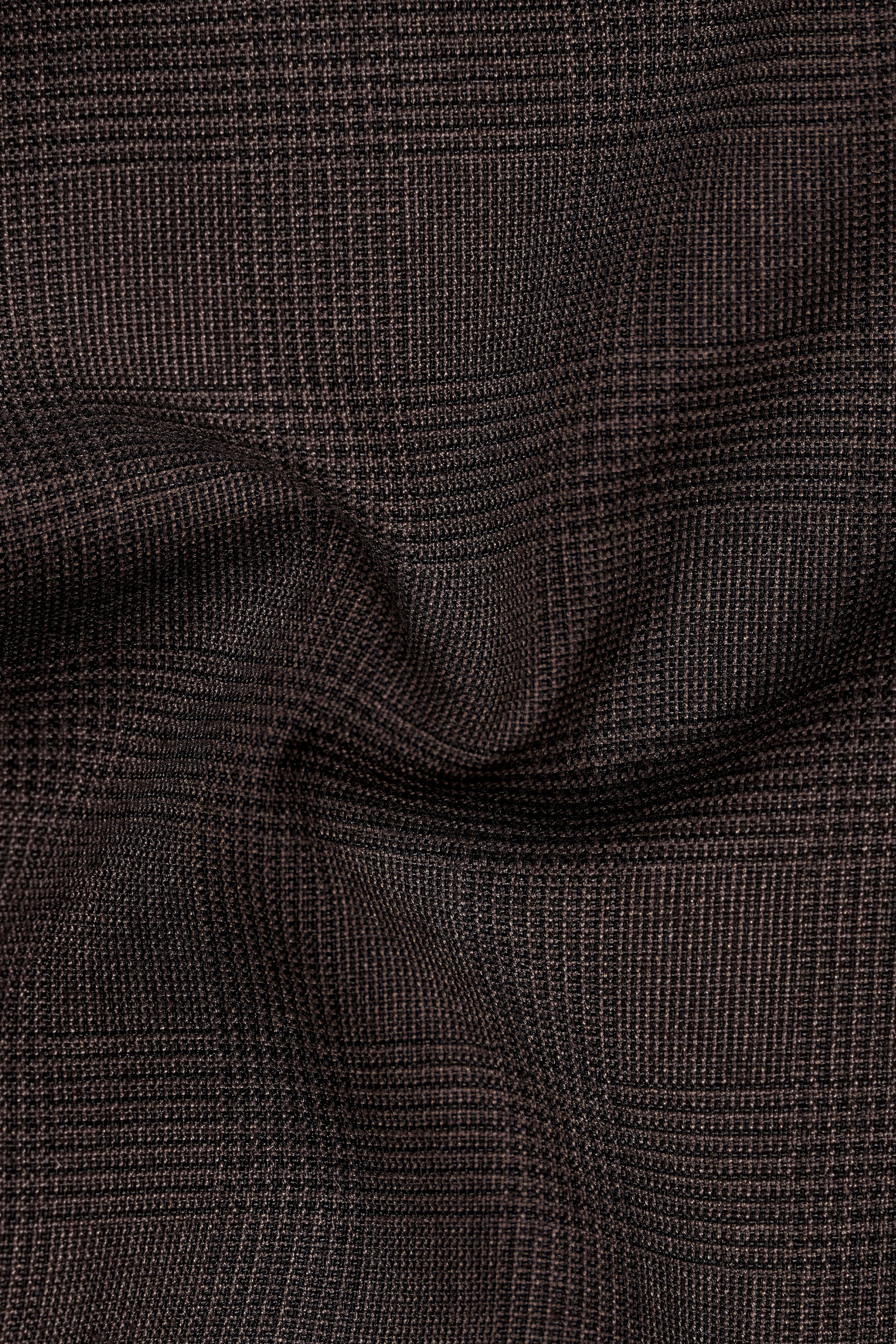 Taupe Coffee Brown Single-Breasted Blazer