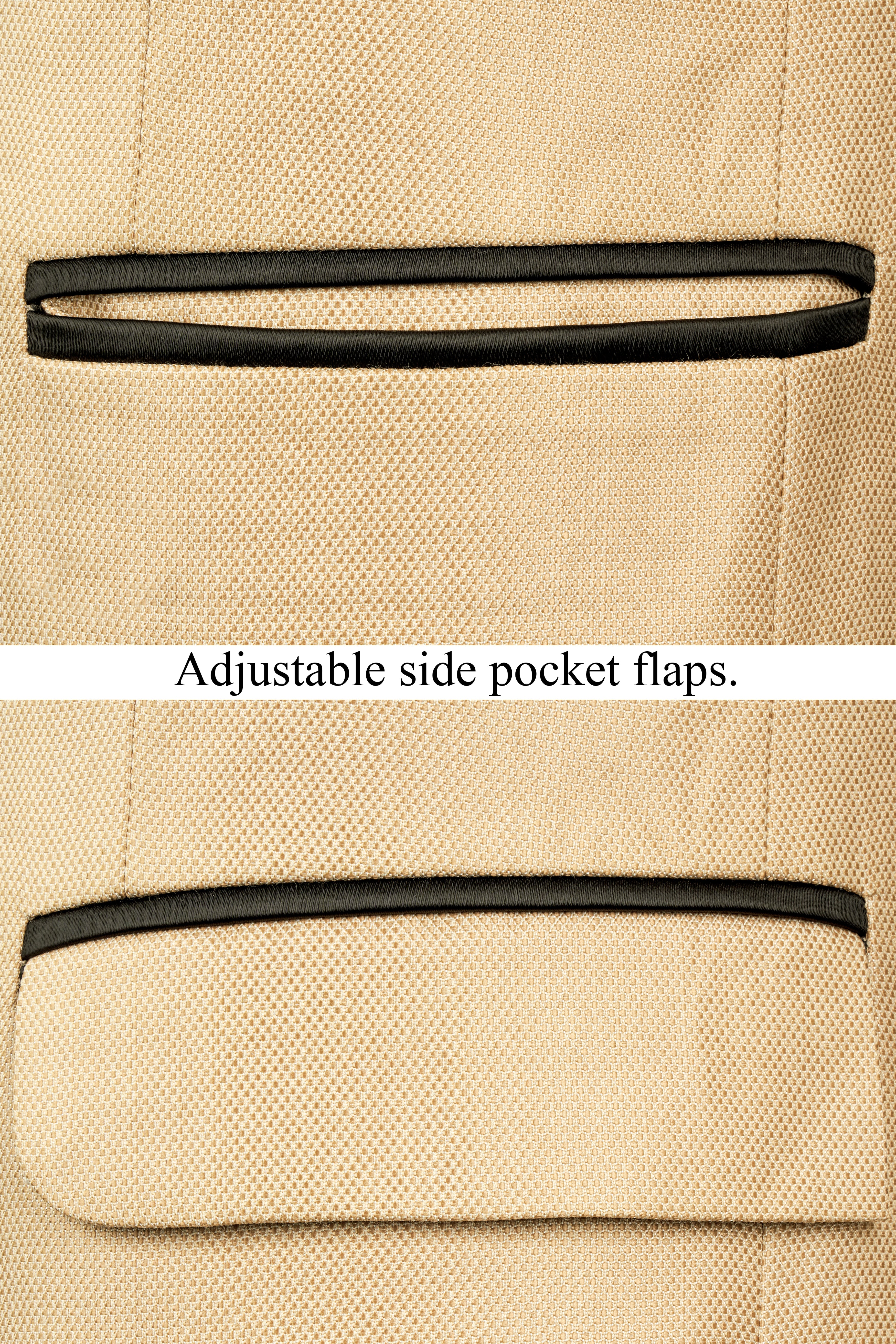 Thistle Brown Dobby Textured Tuxedo Blazer