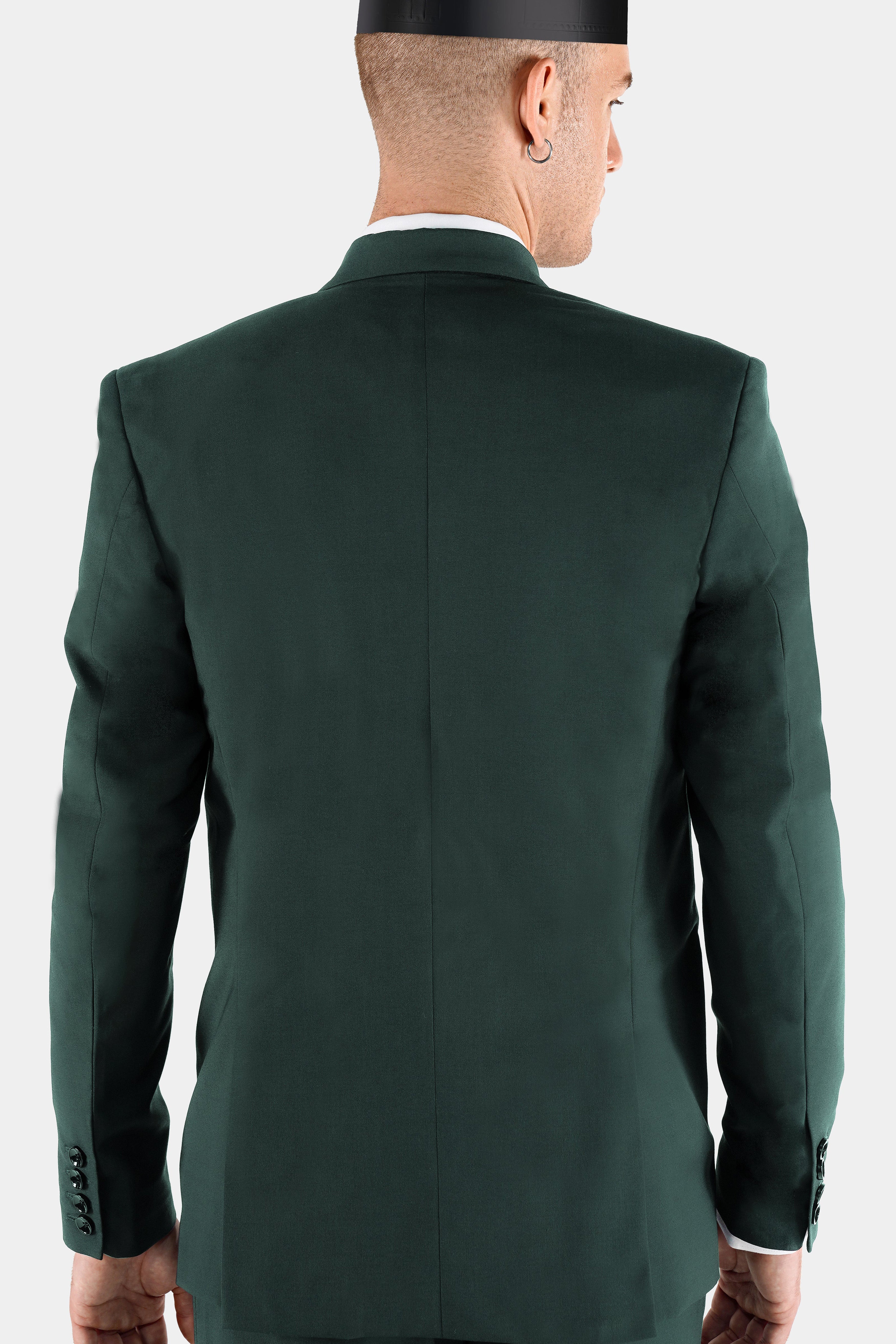 Gable Green Single Breasted Wool Rich Blazer