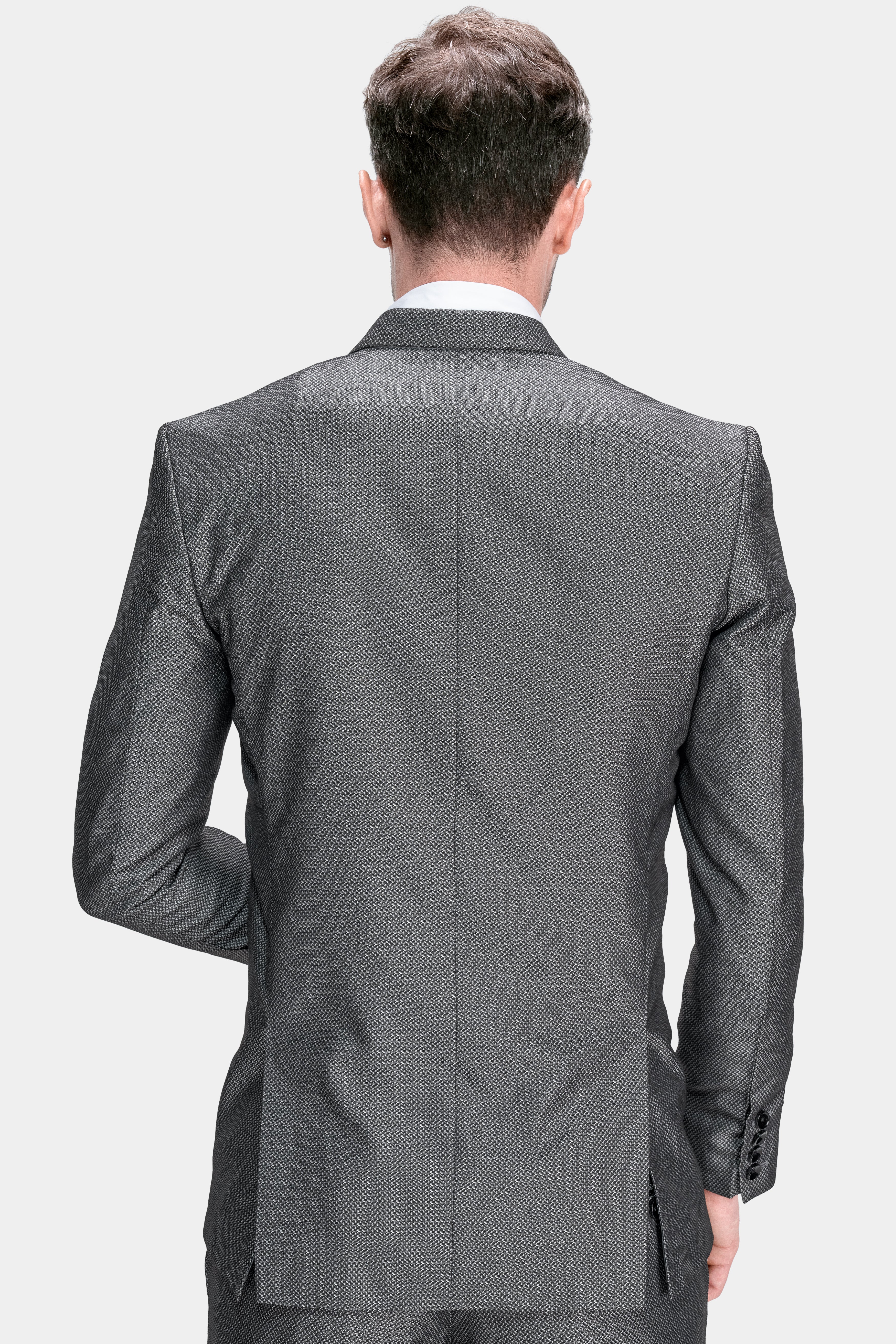 Flint with Tuatara Gray Wool Rich Designer Blazer BL2756-SBP-D117-36, BL2756-SBP-D117-38, BL2756-SBP-D117-40, BL2756-SBP-D117-42, BL2756-SBP-D117-44, BL2756-SBP-D117-46, BL2756-SBP-D117-48, BL2756-SBP-D117-50, BL2756-SBP-D117-52, BL2756-SBP-D117-54, BL2756-SBP-D117-56, BL2756-SBP-D117-58, BL2756-SBP-D117-60