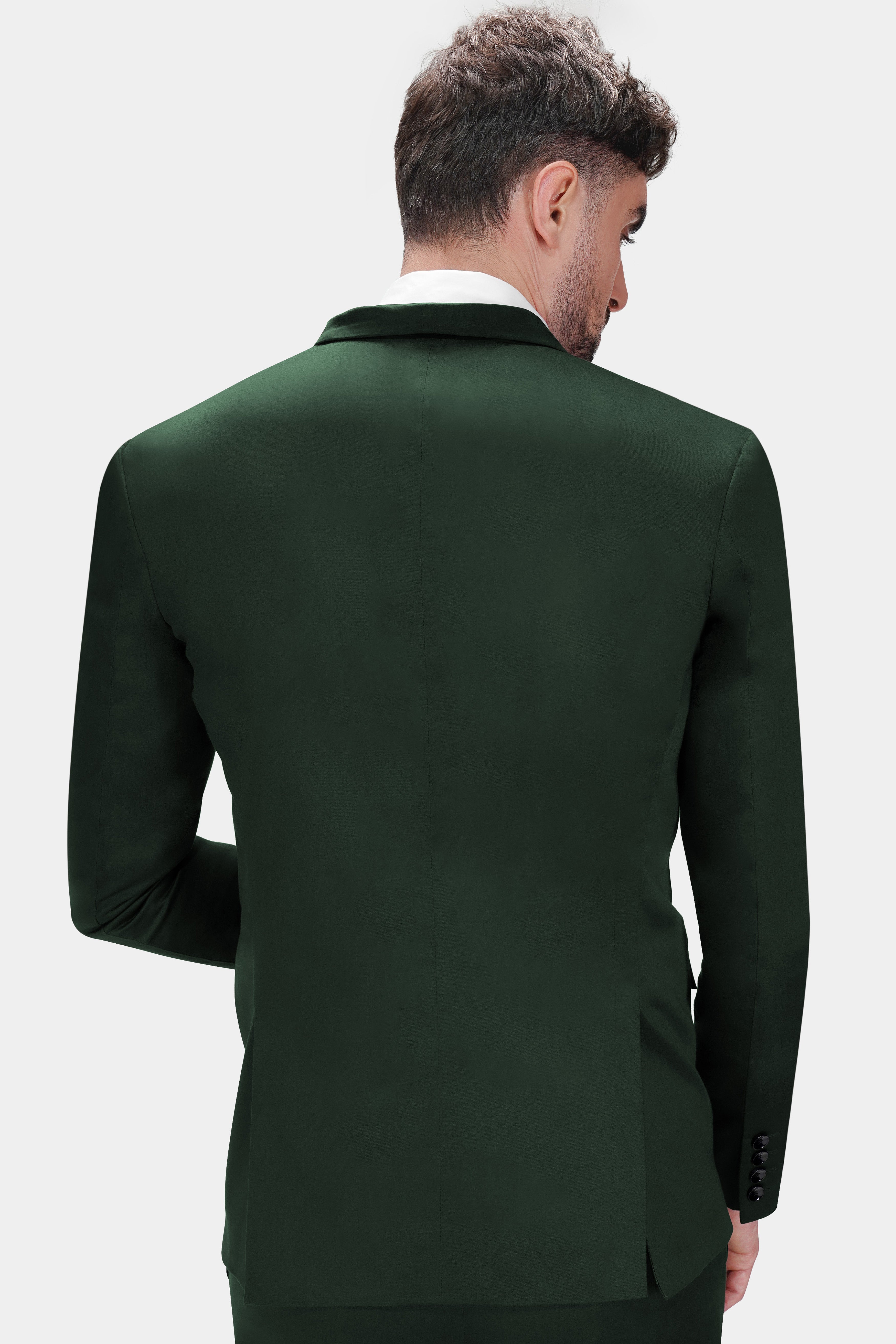 Heavy Metal Green Premium Cotton Tuxedo Stretchable Traveler Blazer BL2775-BKL-36, BL2775-BKL-38, BL2775-BKL-40, BL2775-BKL-42, BL2775-BKL-44, BL2775-BKL-46, BL2775-BKL-48, BL2775-BKL-50, BL2775-BKL-52, BL2775-BKL-54, BL2775-BKL-56, BL2775-BKL-58, BL2775-BKL-60