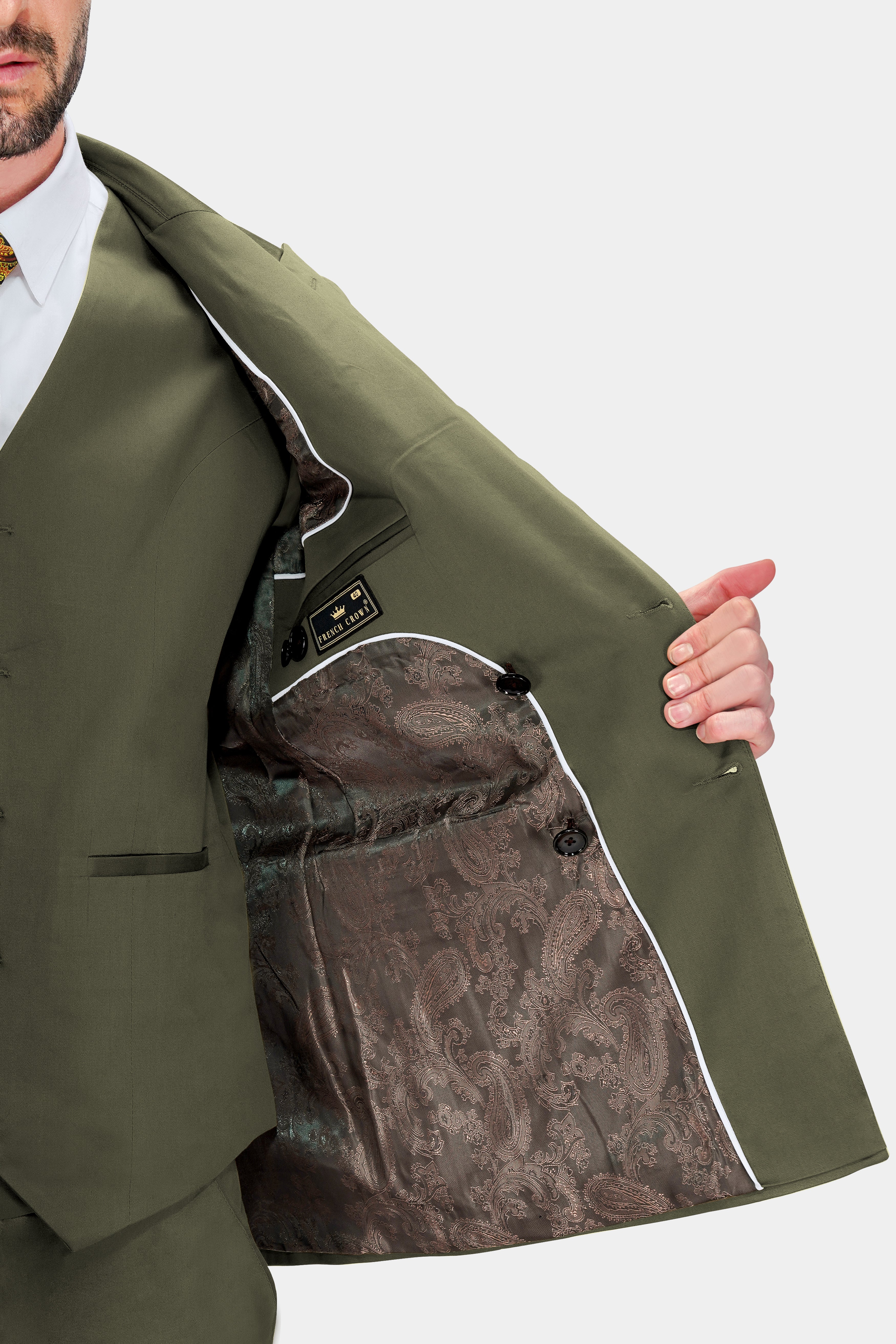 Hemlock Green Double Breasted Premium Cotton Stretchable Traveler Blazer BL2783-DB-36, BL2783-DB-38, BL2783-DB-40, BL2783-DB-42, BL2783-DB-44, BL2783-DB-46, BL2783-DB-48, BL2783-DB-50, BL2783-DB-52, BL2783-DB-54, BL2783-DB-56, BL2783-DB-58, BL2783-DB-60