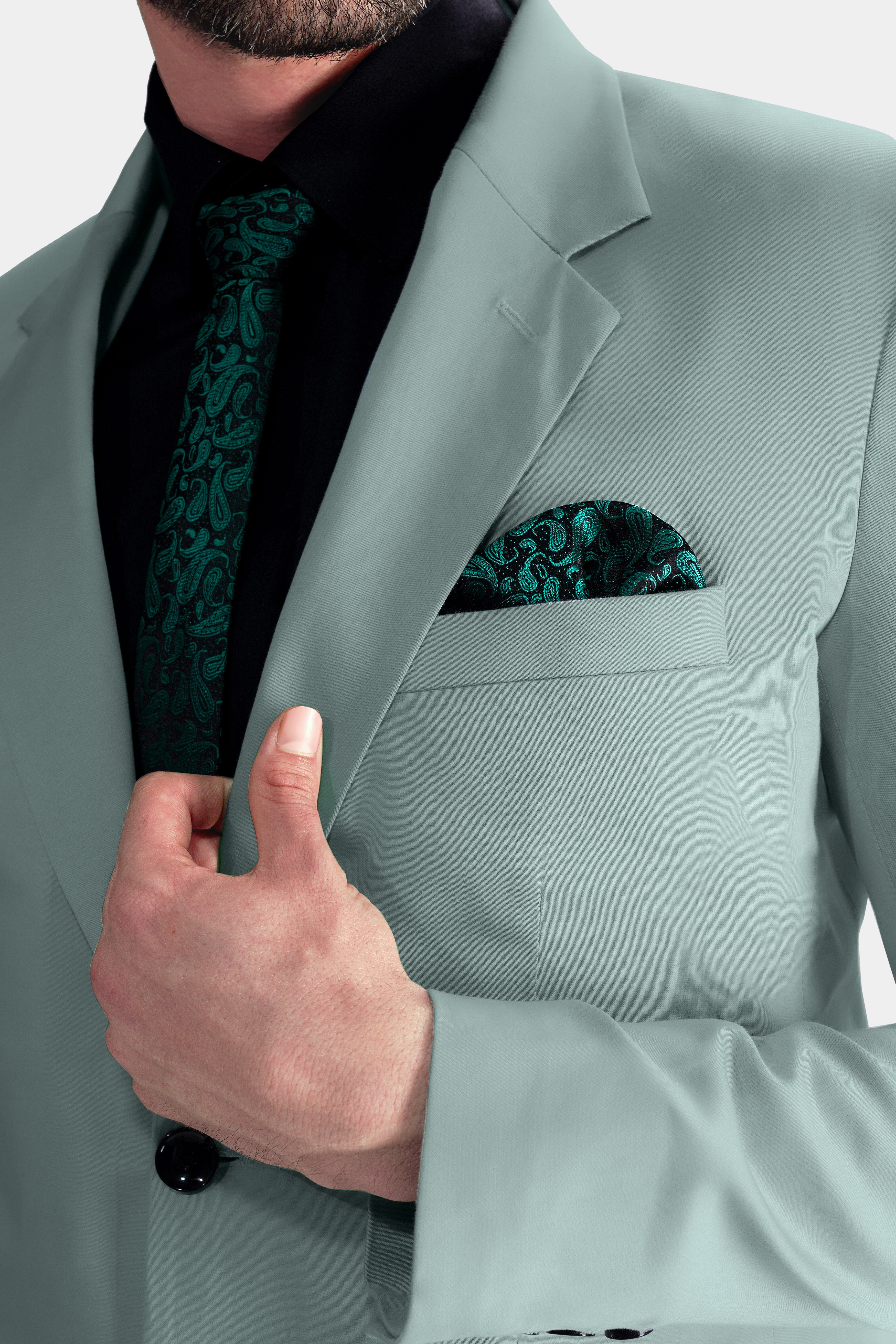 Edward Blue Premium Cotton Stretchable Traveler Blazer