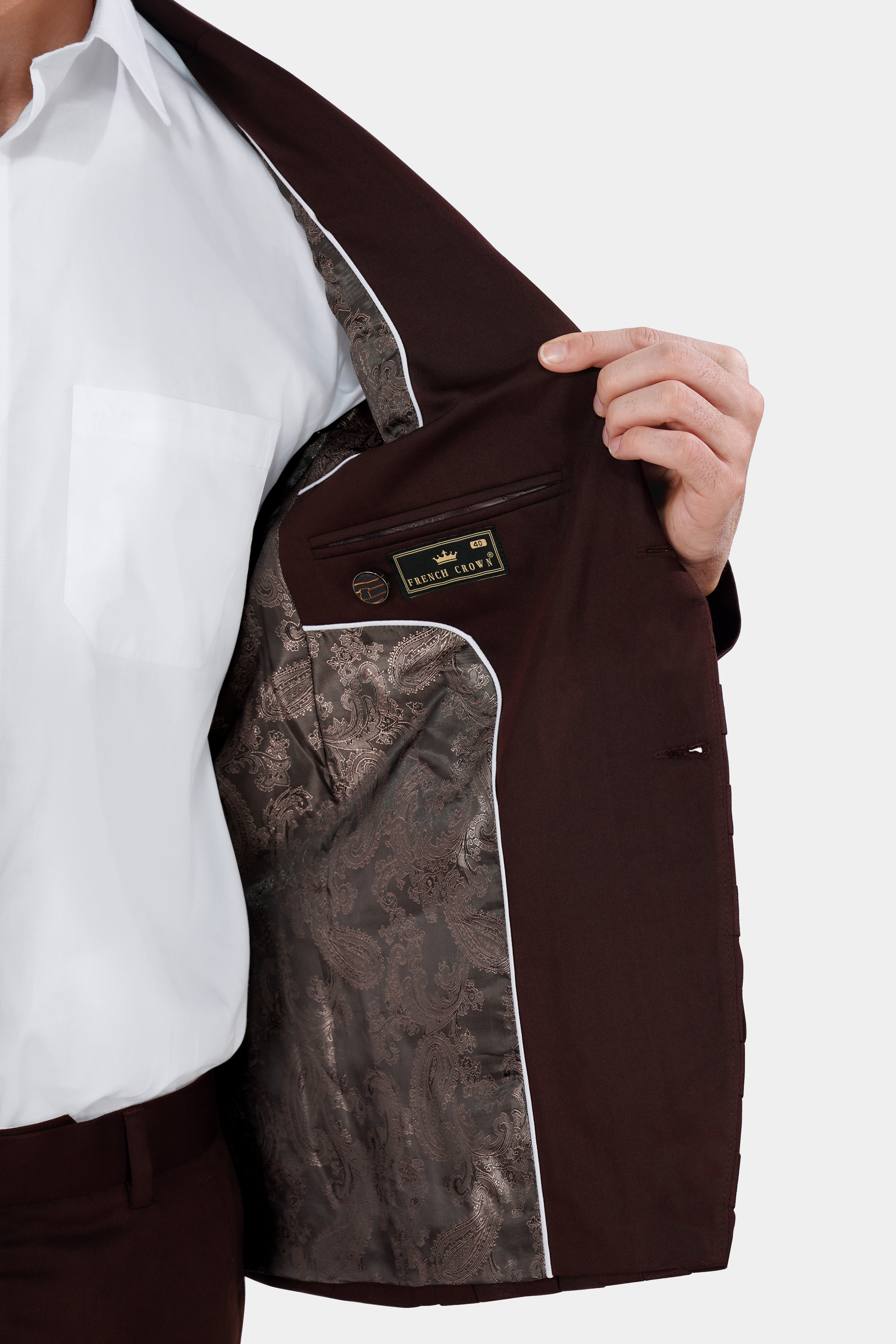 Eclipse Brown Checked Premium Cotton Designer Blazer BL2838-SB-GB-D344-36, BL2838-SB-GB-D344-38, BL2838-SB-GB-D344-40, BL2838-SB-GB-D344-42, BL2838-SB-GB-D344-44, BL2838-SB-GB-D344-46, BL2838-SB-GB-D344-48, BL2838-SB-GB-D344-50, BL2838-SB-GB-D344-52, BL2838-SB-GB-D344-54, BL2838-SB-GB-D344-56, BL2838-SB-GB-D344-58, BL2838-SB-GB-D344-60