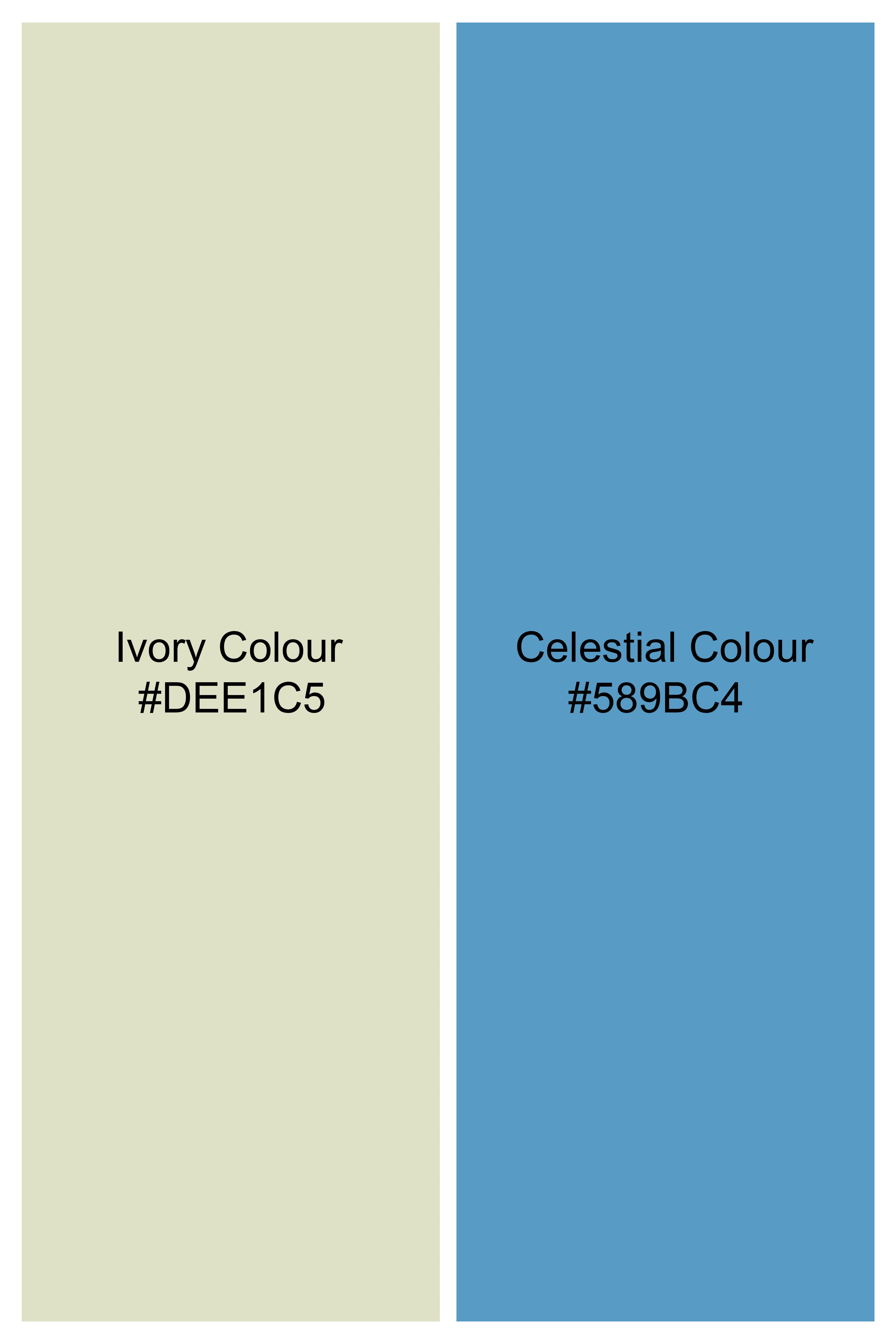 Ivory Cream with Celestial Blue Striped Wool Rich Bandhgala Blazer BL2877-BG-D430-36, BL2877-BG-D430-38, BL2877-BG-D430-40, BL2877-BG-D430-42, BL2877-BG-D430-44, BL2877-BG-D430-46, BL2877-BG-D430-48, BL2877-BG-D430-50, BL2877-BG-D430-77-BG, BL2877-BG-D430-54, BL2877-BG-D430-56, BL2877-BG-D430-58, BL2877-BG-D430-60