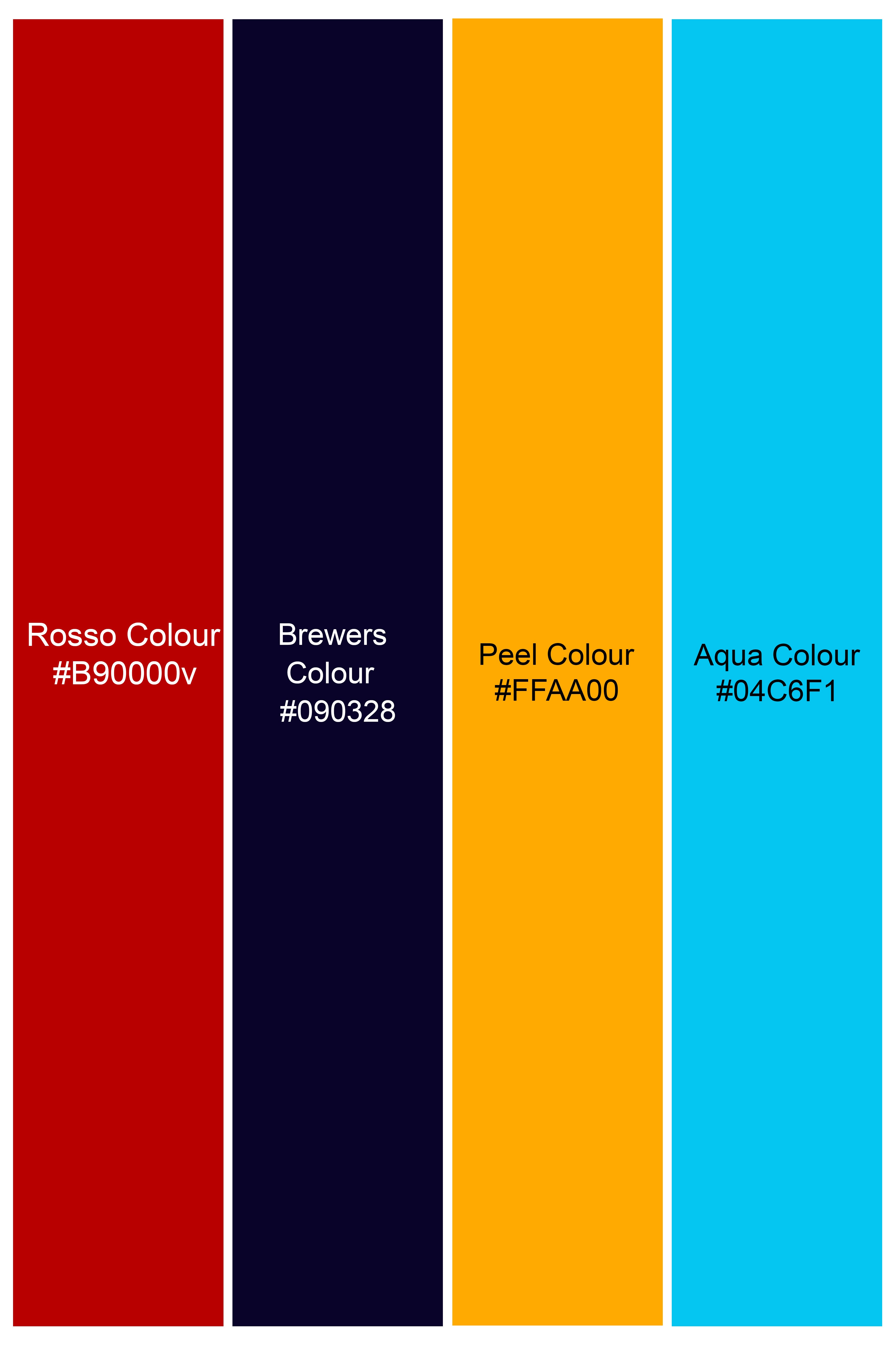 Rosso Red with Peel Yellow Multicolour Cotton Thread Embroidered Bandhgala Designer Blazer BL2886-BG-36, BL2886-BG-38, BL2886-BG-40, BL2886-BG-42, BL2886-BG-44, BL2886-BG-46, BL2886-BG-48, BL2886-BG-50, BL2886-BG-86, BL2886-BG-54, BL2886-BG-56, BL2886-BG-58, BL2886-BG-60