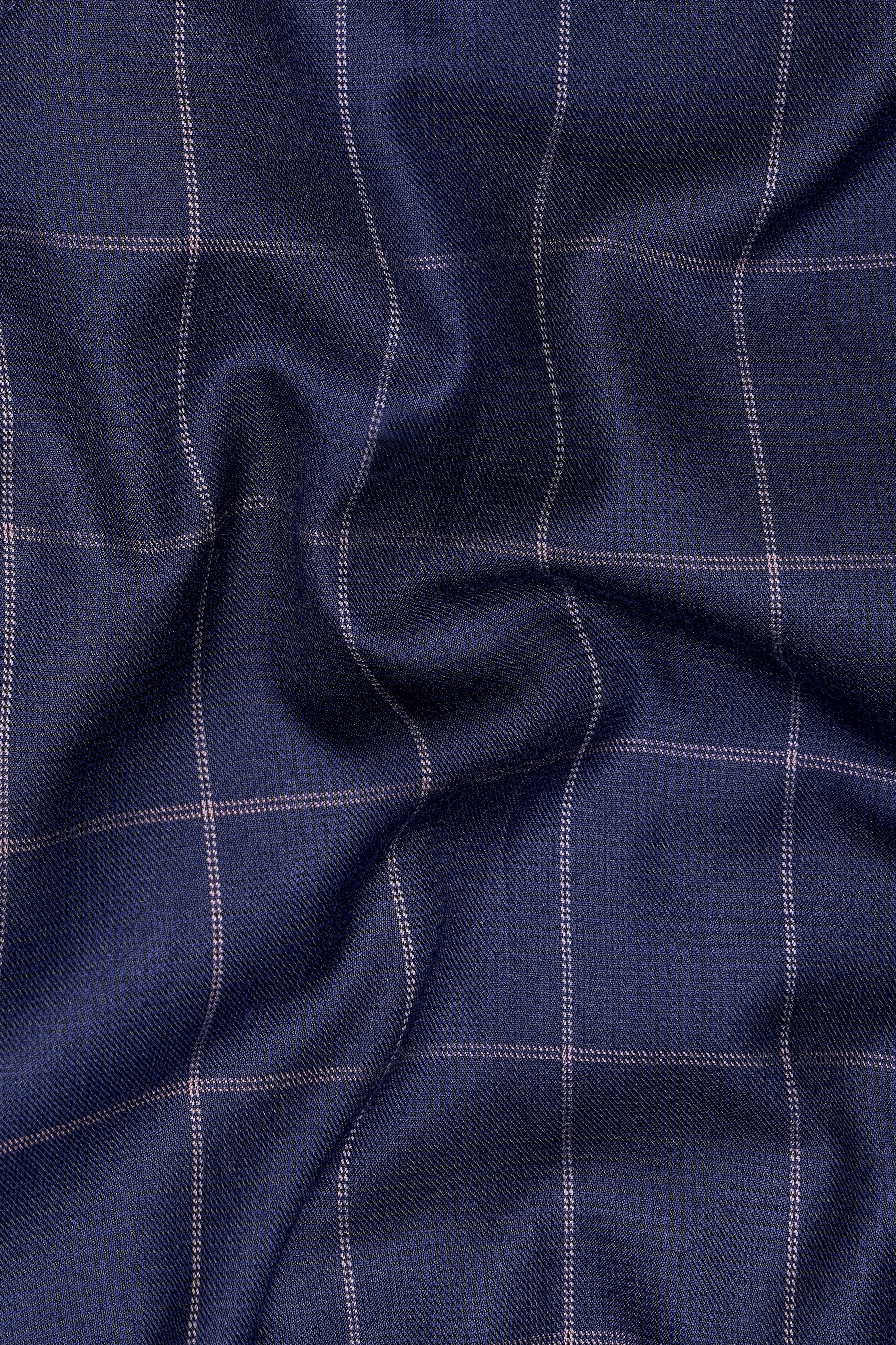 Admiral Blue Windowpane Wool Rich Double Breasted Blazer BL2904-DB-36, BL2904-DB-38, BL2904-DB-40, BL2904-DB-42, BL2904-DB-44, BL2904-DB-46, BL2904-DB-48, BL2904-DB-50, BL2904-DB-52, BL2904-DB-54, BL2904-DB-56, BL2904-DB-58, BL2904-DB-60