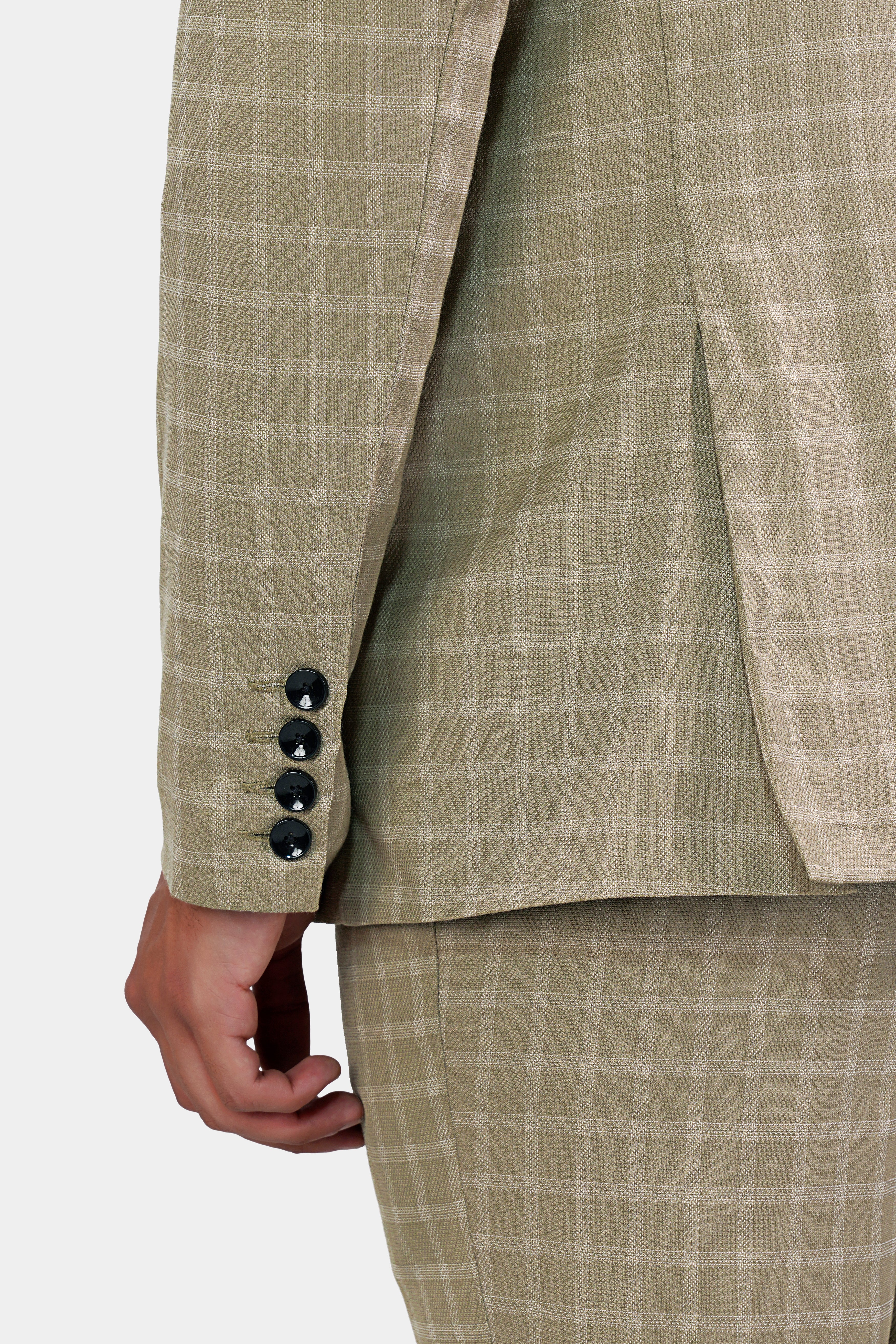 Sandrift Brown Checkered Wool Rich Single Breasted Blazer BL2931-SB-36, BL2931-SB-38, BL2931-SB-40, BL2931-SB-42, BL2931-SB-44, BL2931-SB-46, BL2931-SB-48, BL2931-SB-50, BL2931-SB-52, BL2931-SB-54, BL2931-SB-56, BL2931-SB-58, BL2931-SB-60