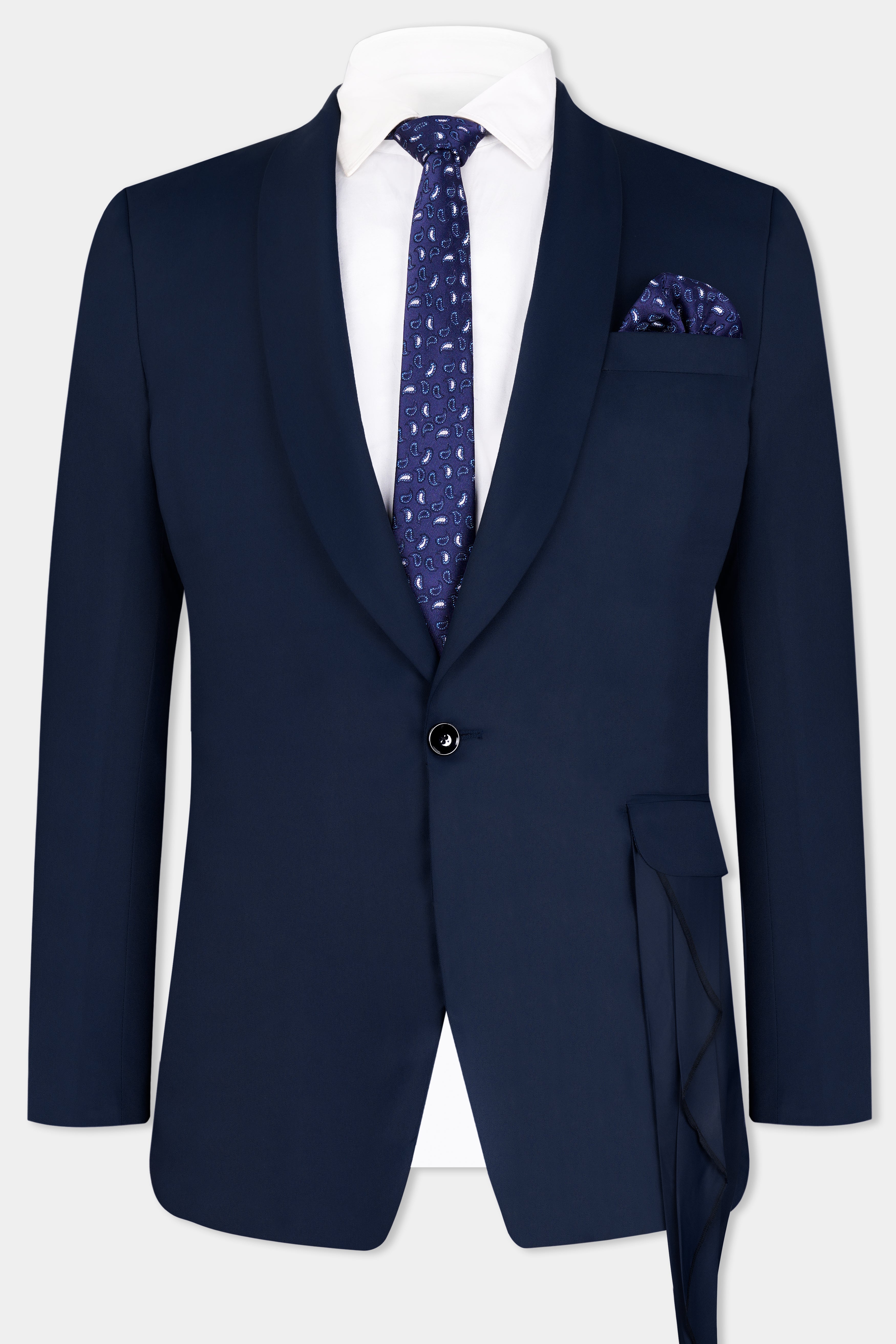 Space Cadet Blue Wool Rich Designer Blazer BL2939-D65-36, BL2939-D65-38, BL2939-D65-40, BL2939-D65-42, BL2939-D65-44, BL2939-D65-46, BL2939-D65-48, BL2939-D65-50, BL2939-D65-52, BL2939-D65-54, BL2939-D65-56, BL2939-D65-58, BL2939-D65-60