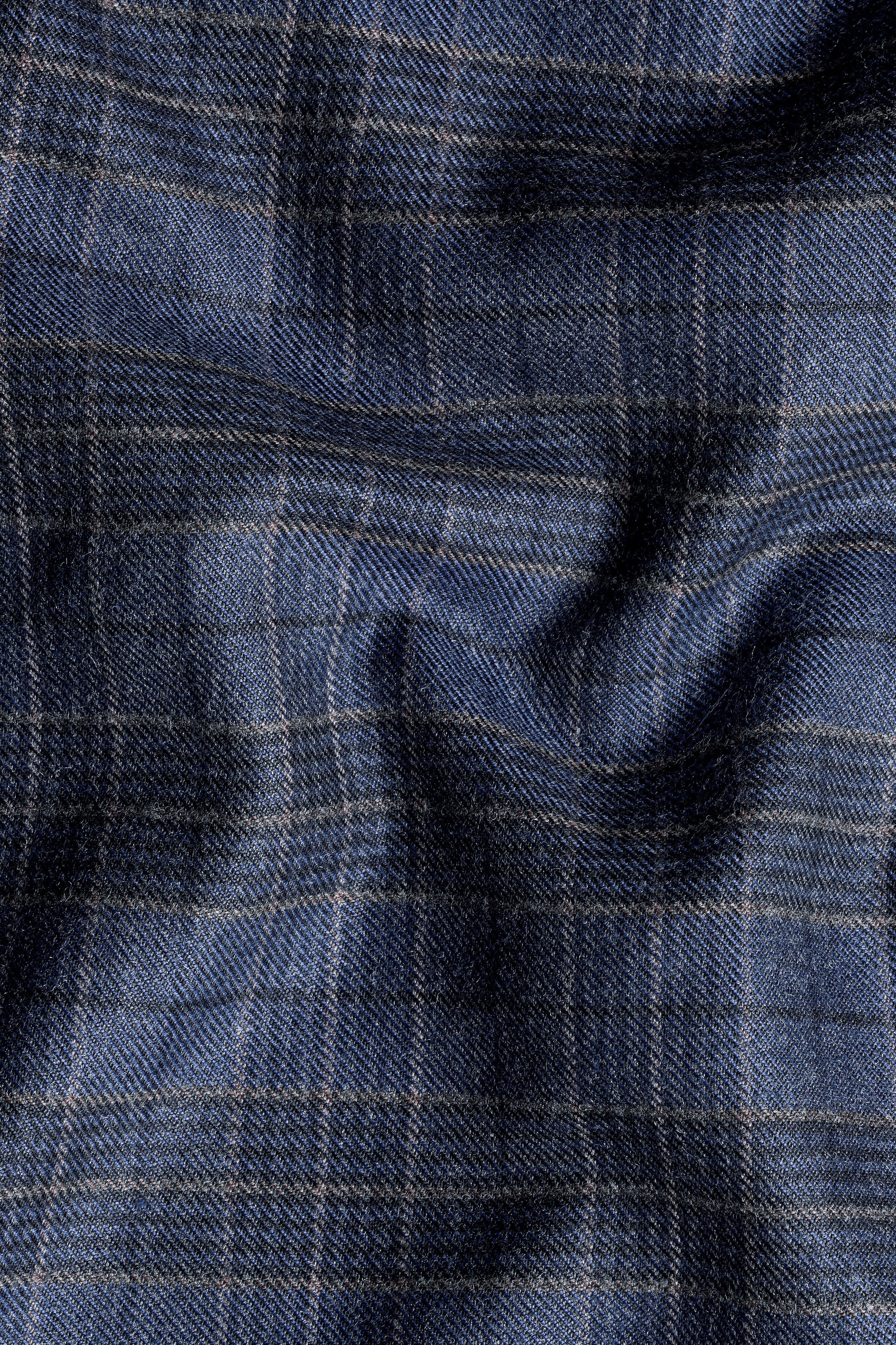 Aegean Blue and Ebony Clay Blue Plaid Tweed Double Breasted Blazer BL2945-DB-36, BL2945-DB-38, BL2945-DB-40, BL2945-DB-42, BL2945-DB-44, BL2945-DB-46, BL2945-DB-48, BL2945-DB-50, BL2945-DB-52, BL2945-DB-54, BL2945-DB-56, BL2945-DB-58, BL2945-DB-60