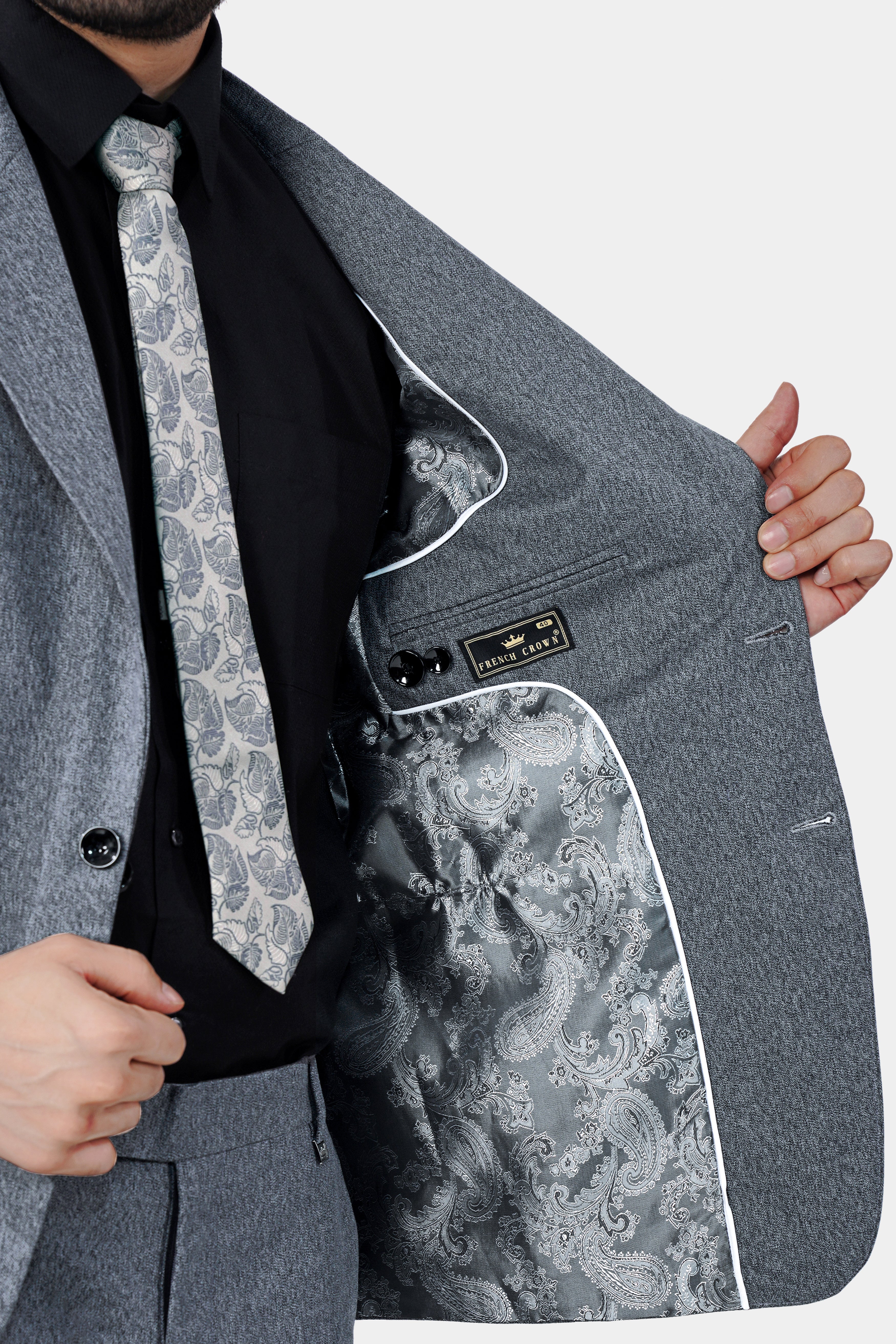 Marengo Gray Premium Cotton Blazer BL2975-SB-PP-36, BL2975-SB-PP-38, BL2975-SB-PP-40, BL2975-SB-PP-42, BL2975-SB-PP-44, BL2975-SB-PP-46, BL2975-SB-PP-48, BL2975-SB-PP-50, BL2975-SB-PP-52, BL2975-SB-PP-54, BL2975-SB-PP-56, BL2975-SB-PP-58, BL2975-SB-PP-60