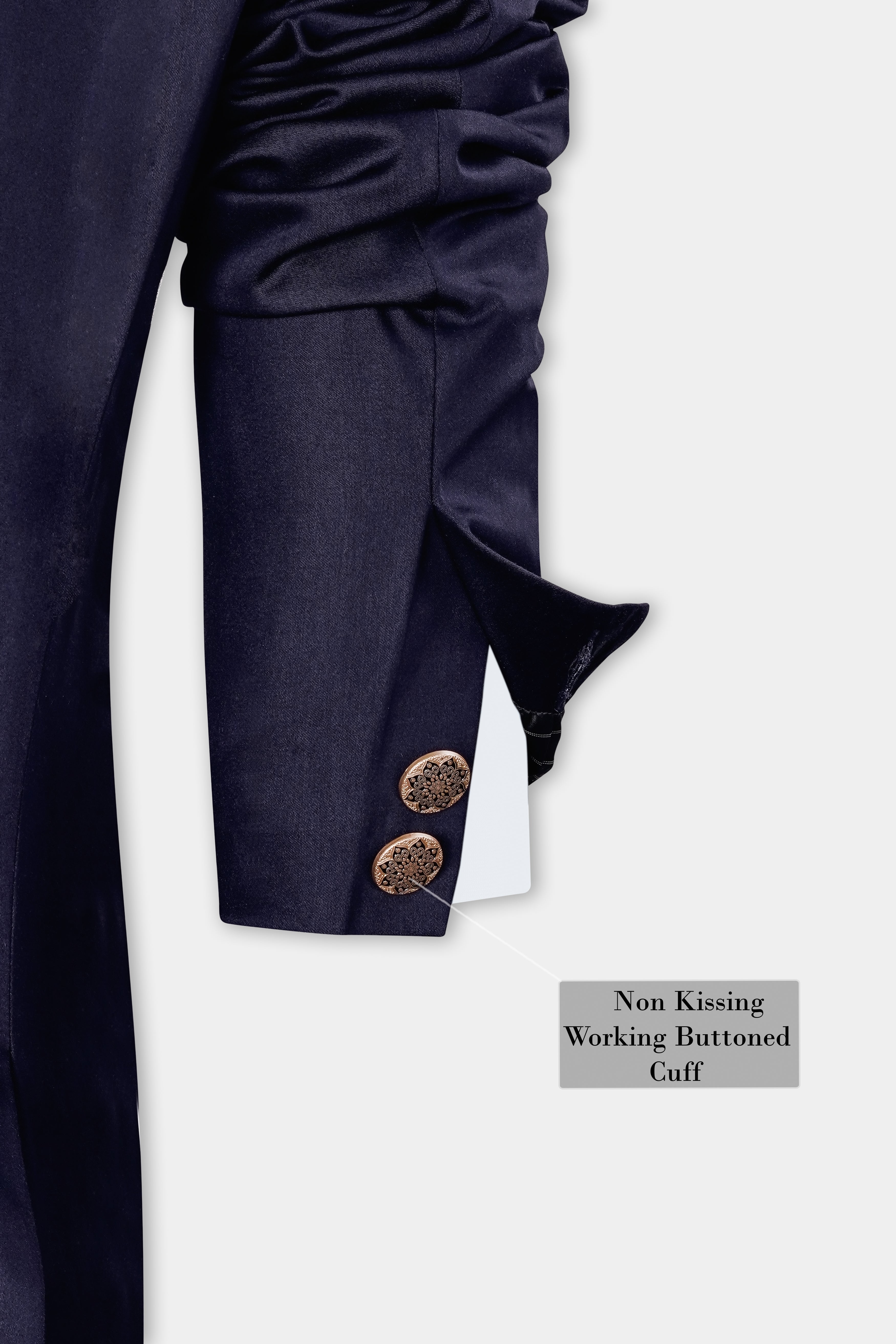 Ebony Clay Wool Rich Bandhgala Blazer BL2980-BG-36, BL2980-BG-38, BL2980-BG-40, BL2980-BG-42, BL2980-BG-44, BL2980-BG-46, BL2980-BG-48, BL2980-BG-50, BL2980-BG-52, BL2980-BG-54, BL2980-BG-56, BL2980-BG-58, BL2980-BG-60