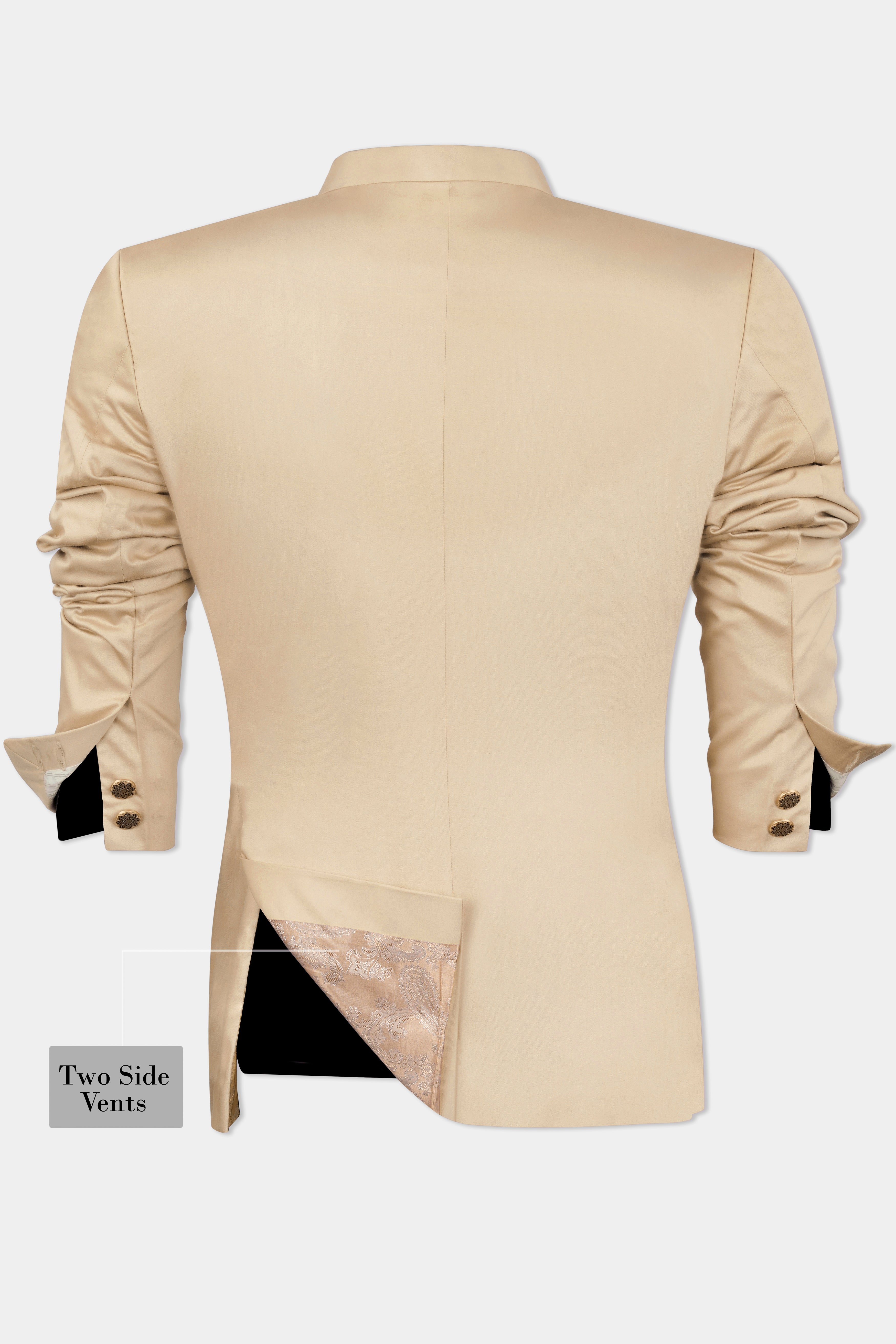 Ivory Cream Wool Rich Bandhgala Designer Blazer BL2991-BG-D41-36, BL2991-BG-D41-38, BL2991-BG-D41-40, BL2991-BG-D41-42, BL2991-BG-D41-44, BL2991-BG-D41-46, BL2991-BG-D41-48, BL2991-BG-D41-50, BL2991-BG-D41-52, BL2991-BG-D41-54, BL2991-BG-D41-56, BL2991-BG-D41-58, BL2991-BG-D41-60