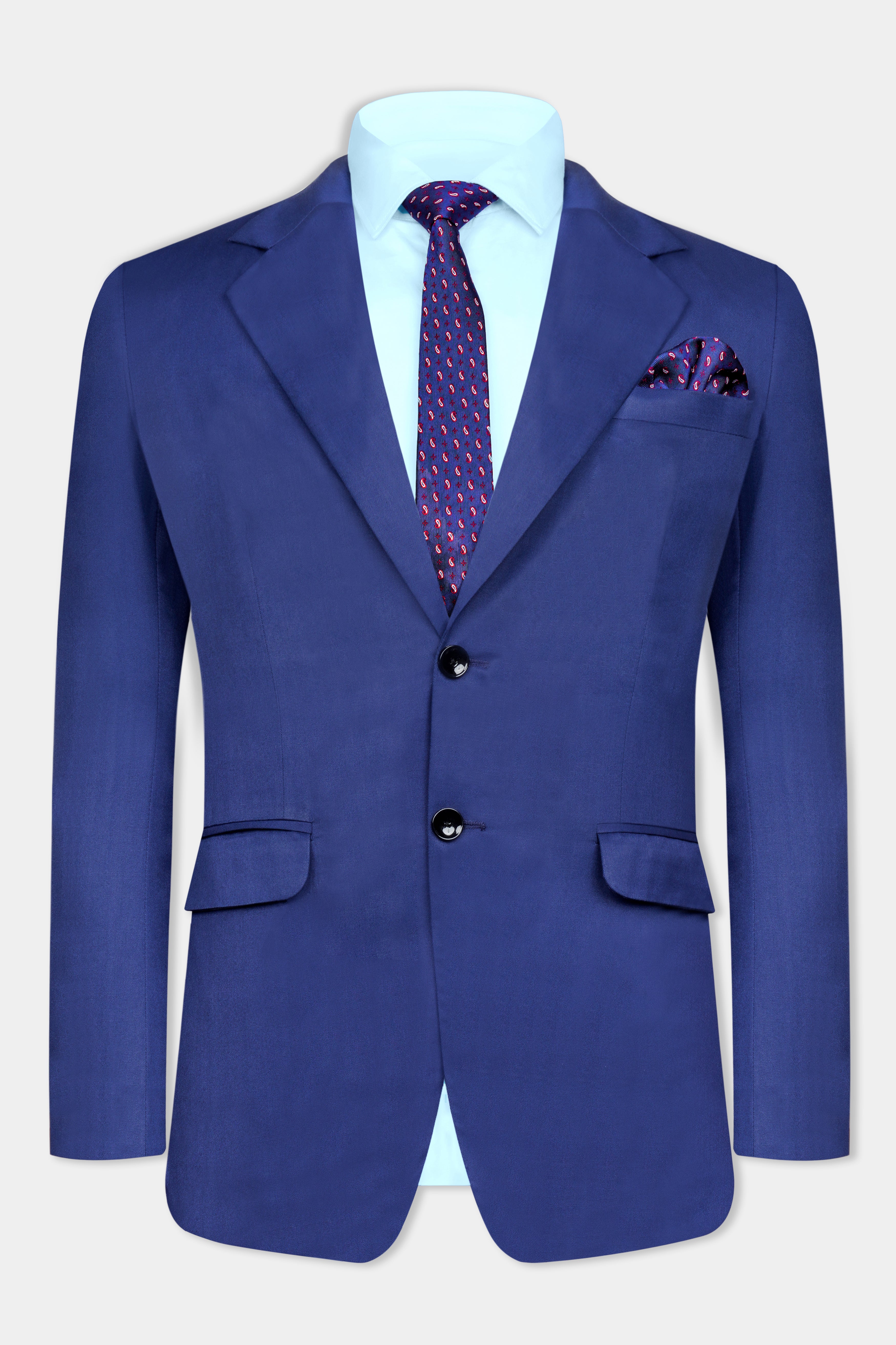 Admiral Blue Wool Rich Single Breasted Blazer BL3057-SB-36, BL3057-SB-38, BL3057-SB-40, BL3057-SB-42, BL3057-SB-44, BL3057-SB-46, BL3057-SB-48, BL3057-SB-50, BL3057-SB-52, BL3057-SB-54, BL3057-SB-56, BL3057-SB-58, BL3057-SB-60