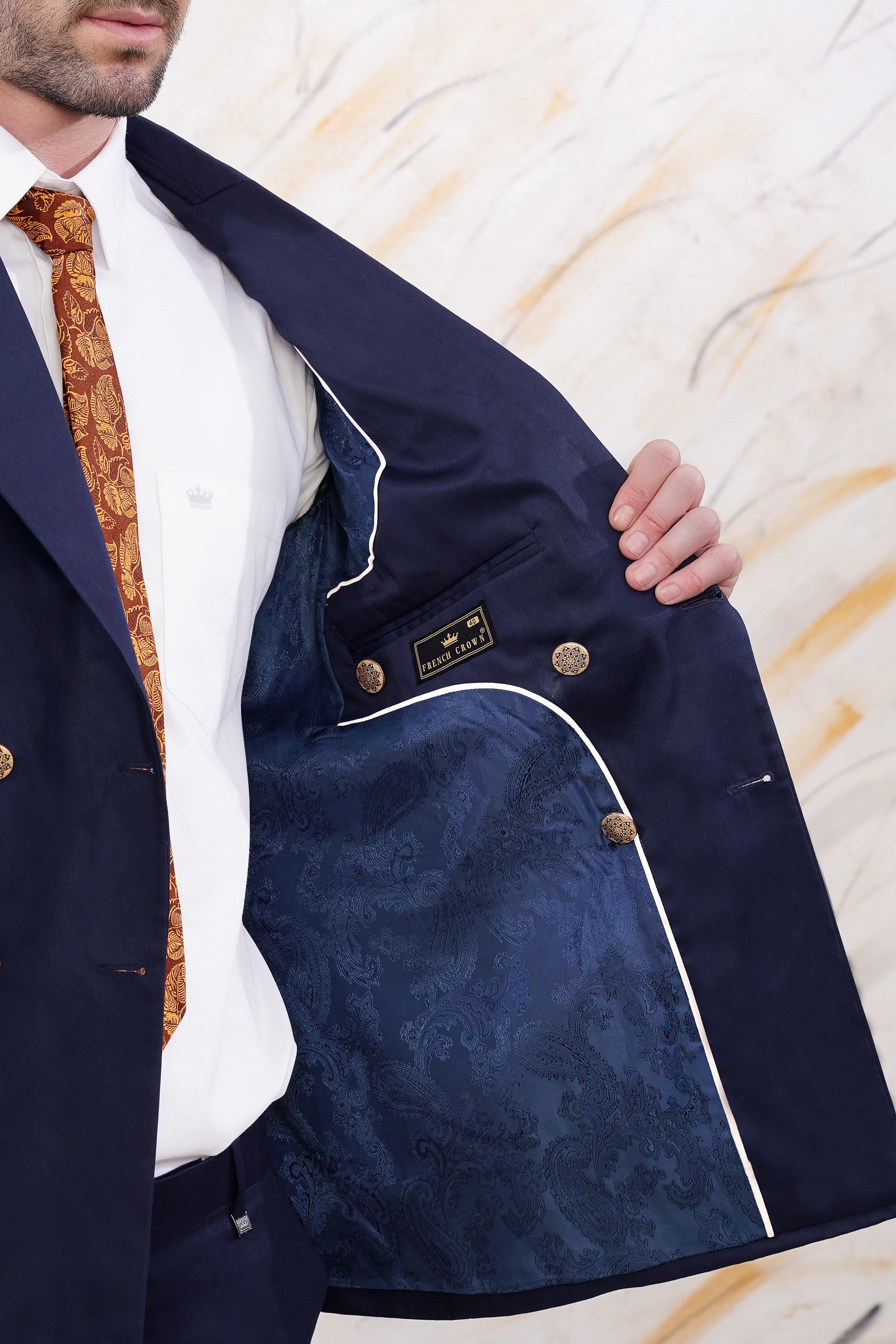 Ebony Clay Blue Wool Rich Double Breasted Blazer BL3062-DB-GB-36, BL3062-DB-GB-38, BL3062-DB-GB-40, BL3062-DB-GB-42, BL3062-DB-GB-44, BL3062-DB-GB-46, BL3062-DB-GB-48, BL3062-DB-GB-50, BL3062-DB-GB-52, BL3062-DB-GB-54, BL3062-DB-GB-56, BL3062-DB-GB-58, BL3062-DB-GB-60