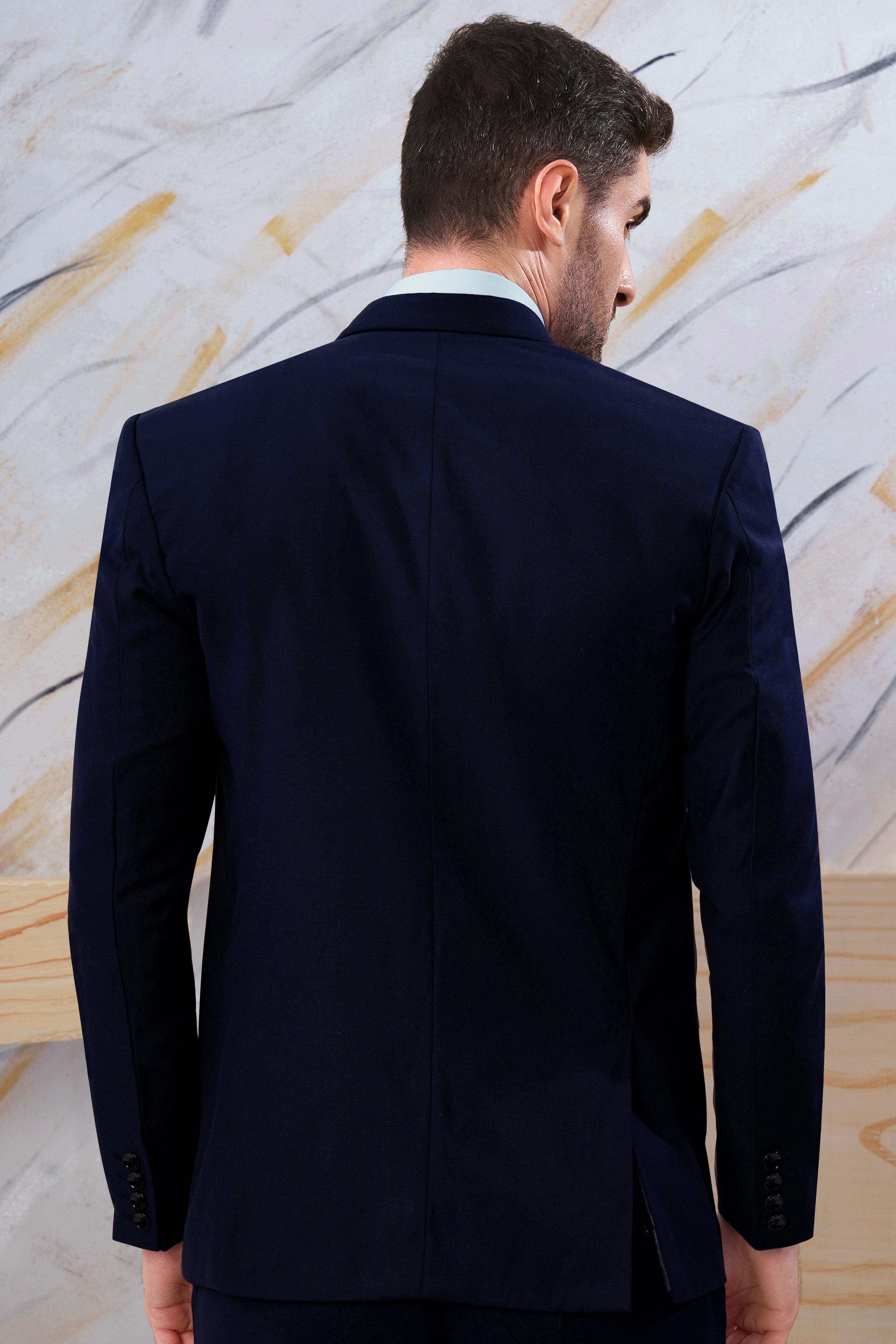 Ebony Blue Wool Rich Blazer BL3082-SBP-36, BL3082-SBP-38, BL3082-SBP-40, BL3082-SBP-42, BL3082-SBP-44, BL3082-SBP-46, BL3082-SBP-48, BL3082-SBP-50, BL3082-SBP-52, BL3082-SBP-54, BL3082-SBP-56, BL3082-SBP-58, BL3082-SBP-60
