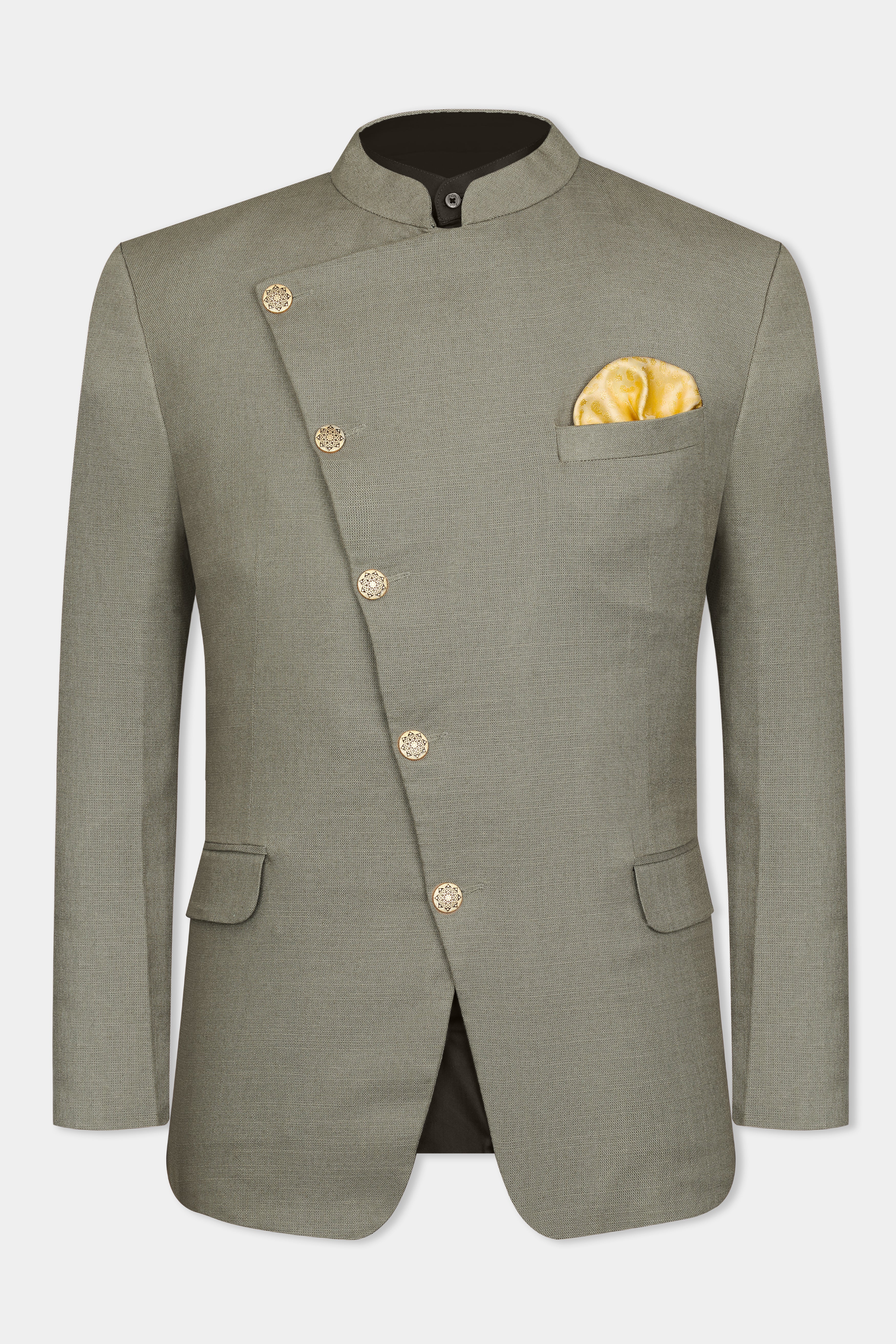 Lemon Grass Green Premium Cotton Cross Buttoned Bandhgala Blazer BL3099-CBG-36, BL3099-CBG-38, BL3099-CBG-40, BL3099-CBG-42, BL3099-CBG-44, BL3099-CBG-46, BL3099-CBG-48, BL3099-CBG-50, BL3099-CBG-52, BL3099-CBG-54, BL3099-CBG-56, BL3099-CBG-58, BL3099-CBG-60