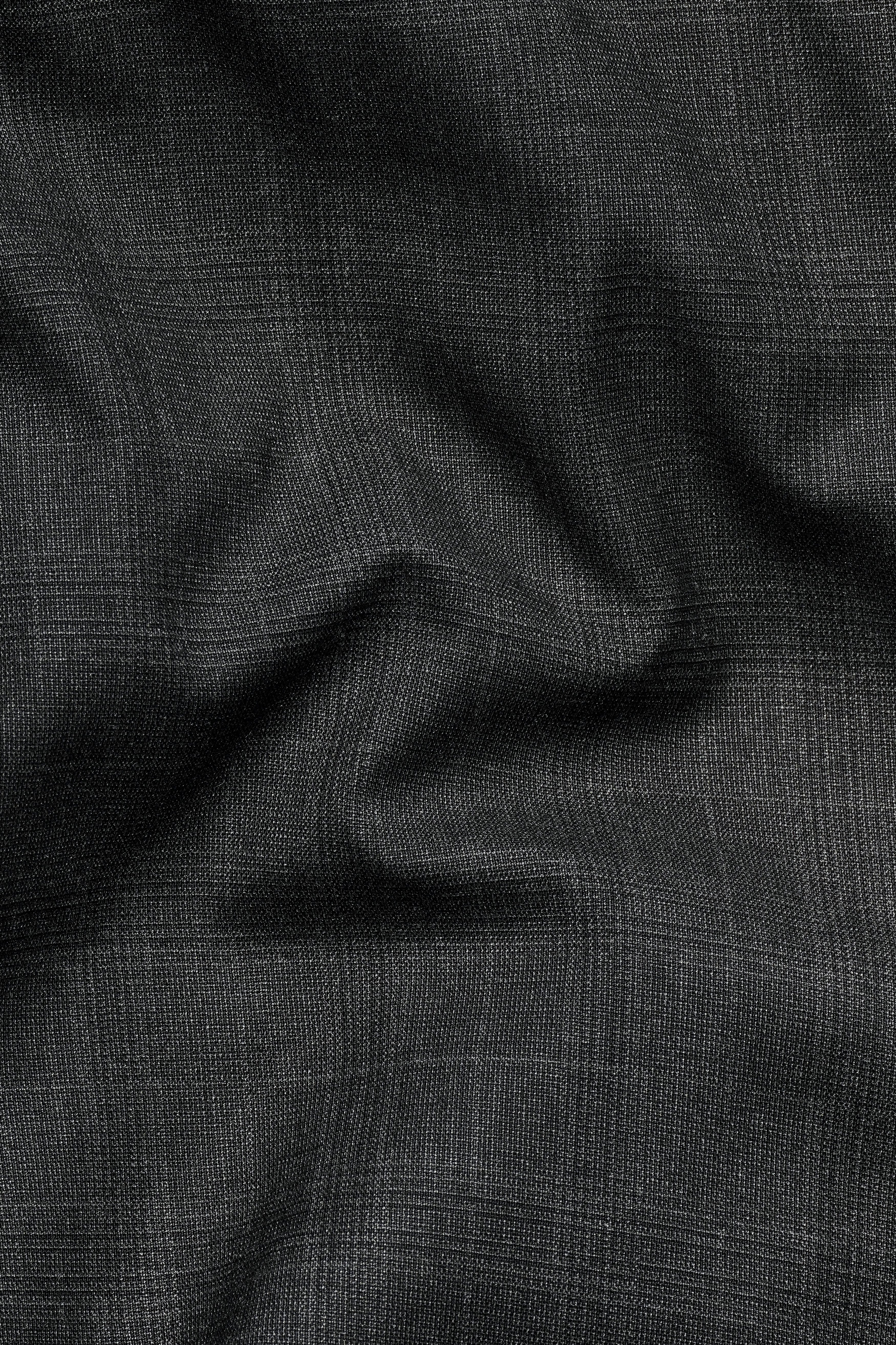 Iridium Gray Subtle Checkered Wool Rich Cross Buttoned Bandhgala Blazer BL3101-CBG-36, BL3101-CBG-38, BL3101-CBG-40, BL3101-CBG-42, BL3101-CBG-44, BL3101-CBG-46, BL3101-CBG-48, BL3101-CBG-50, BL3101-CBG-52, BL3101-CBG-54, BL3101-CBG-56, BL3101-CBG-58, BL3101-CBG-60