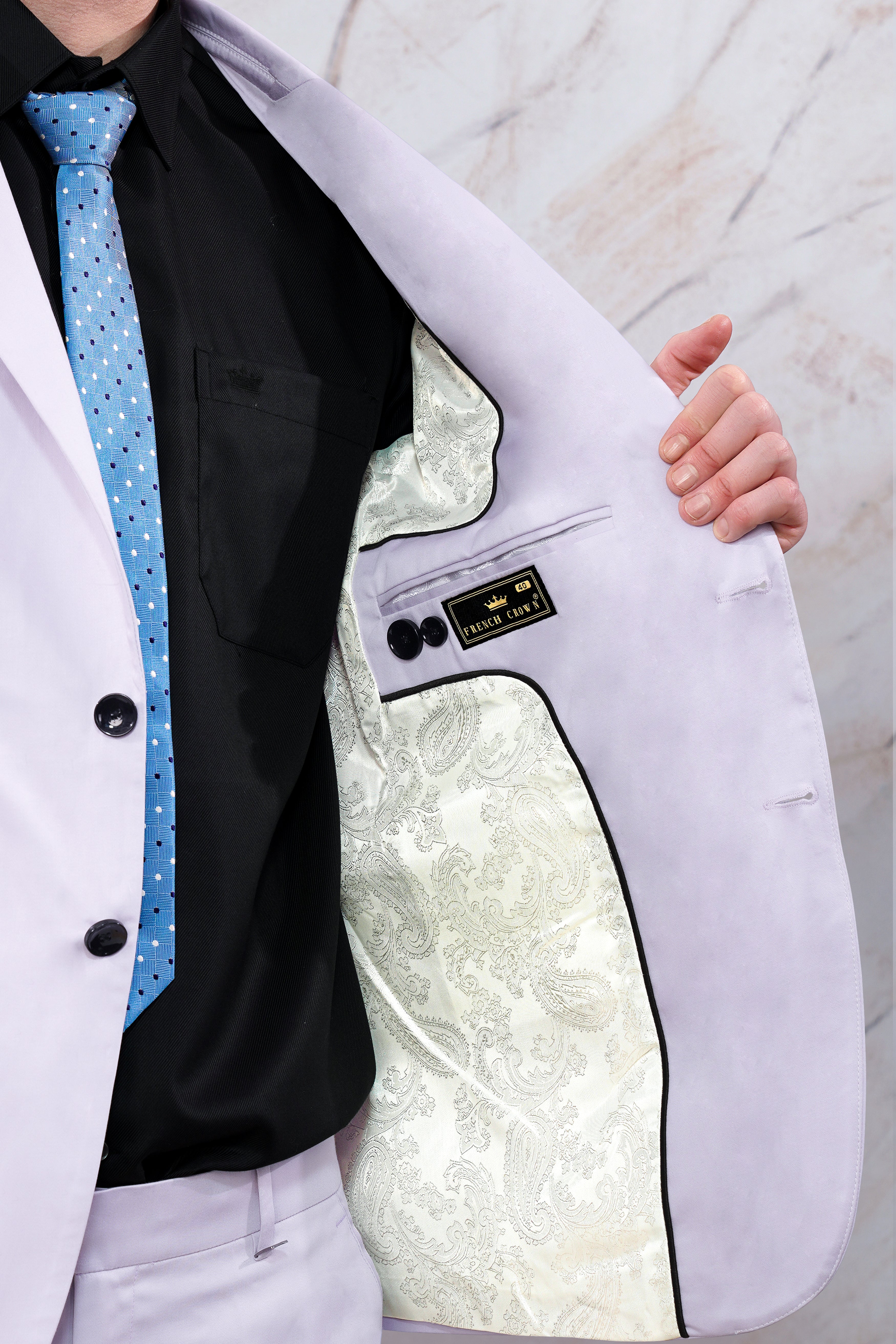 Snuff Lavender Premium Cotton Single Breasted Blazer BL3108-SB-36, BL3108-SB-38, BL3108-SB-40, BL3108-SB-42, BL3108-SB-44, BL3108-SB-46, BL3108-SB-48, BL3108-SB-50, BL3108-SB-52, BL3108-SB-54, BL3108-SB-56, BL3108-SB-58, BL3108-SB-60