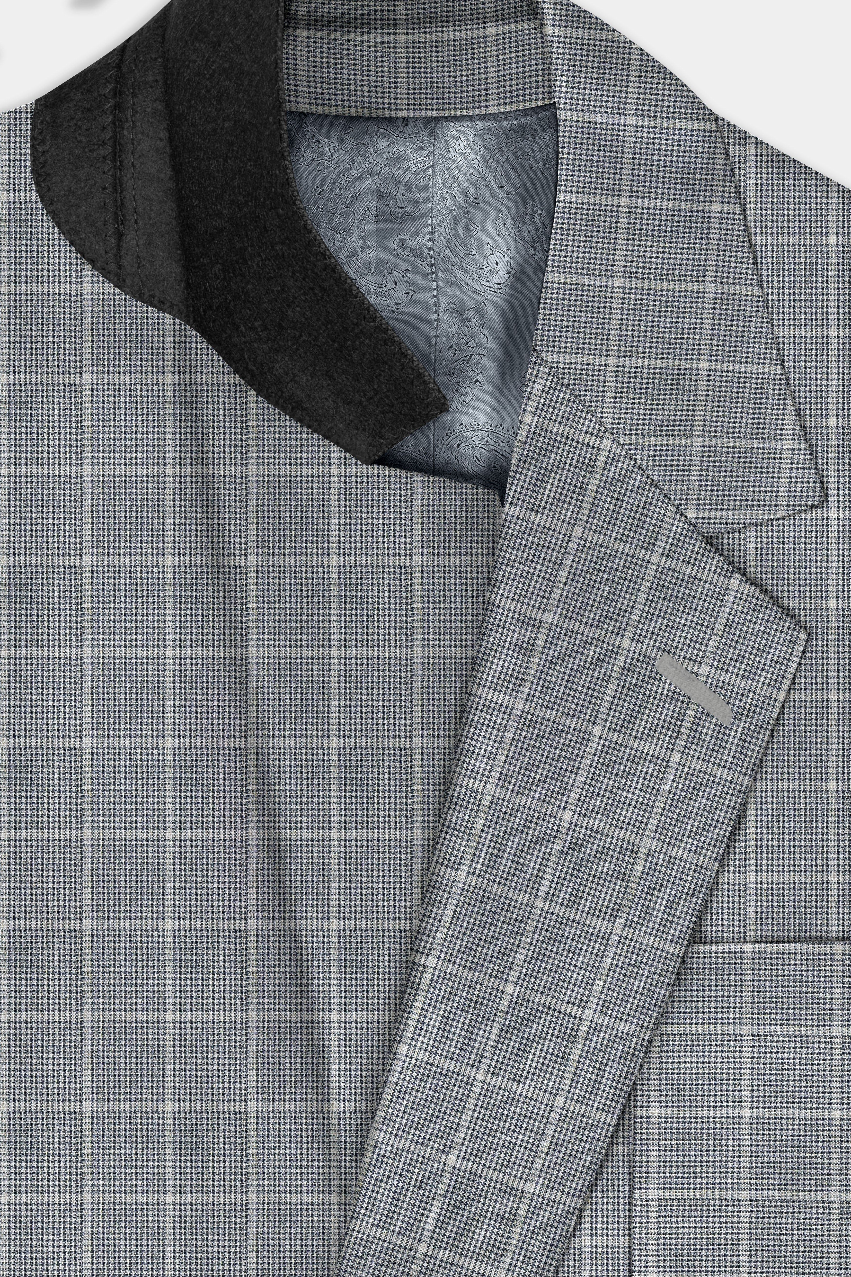 Boulder Gray Windowpane Wool Rich Sports Blazer