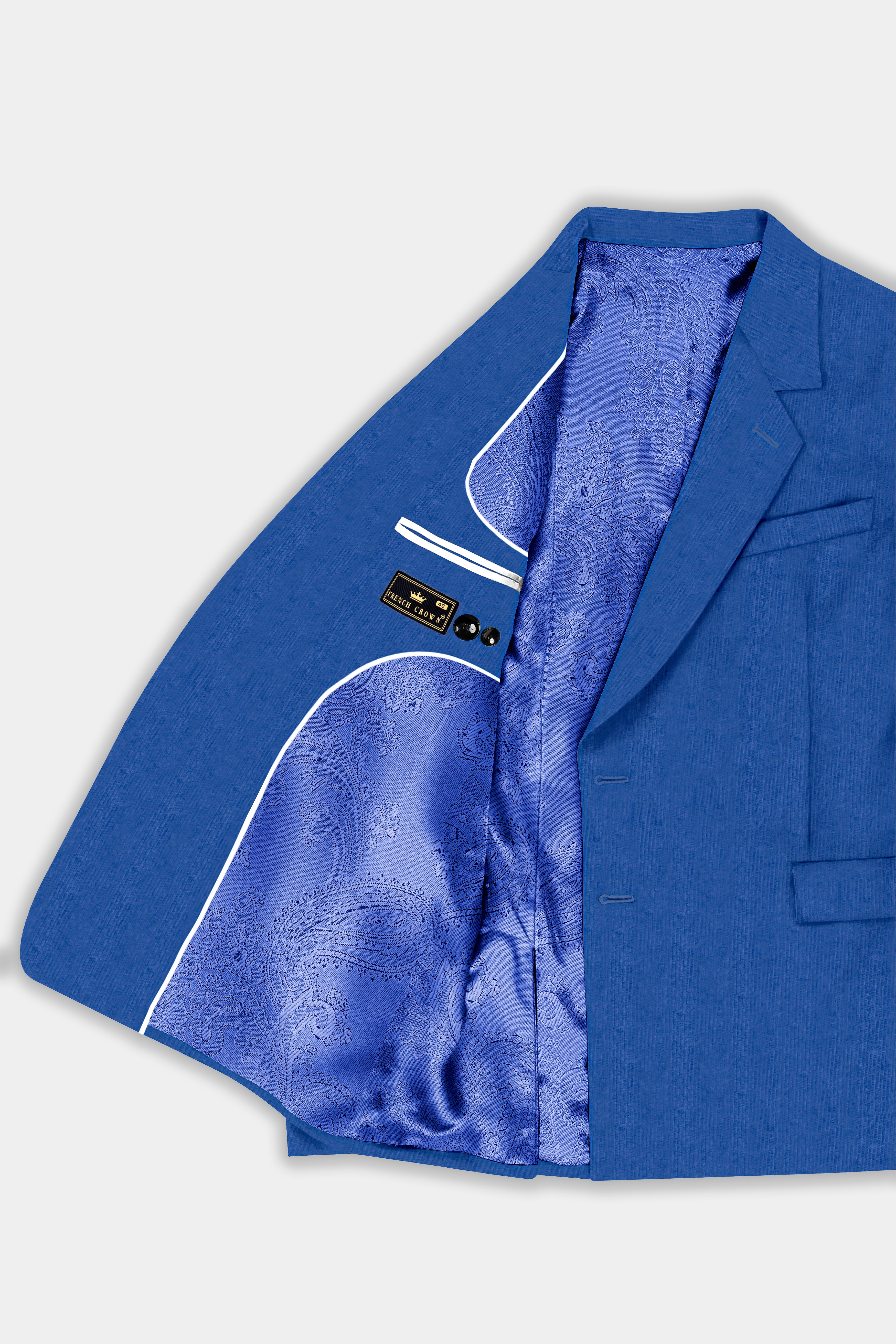 Cobalt Blue Corduroy Premium Cotton Blazer