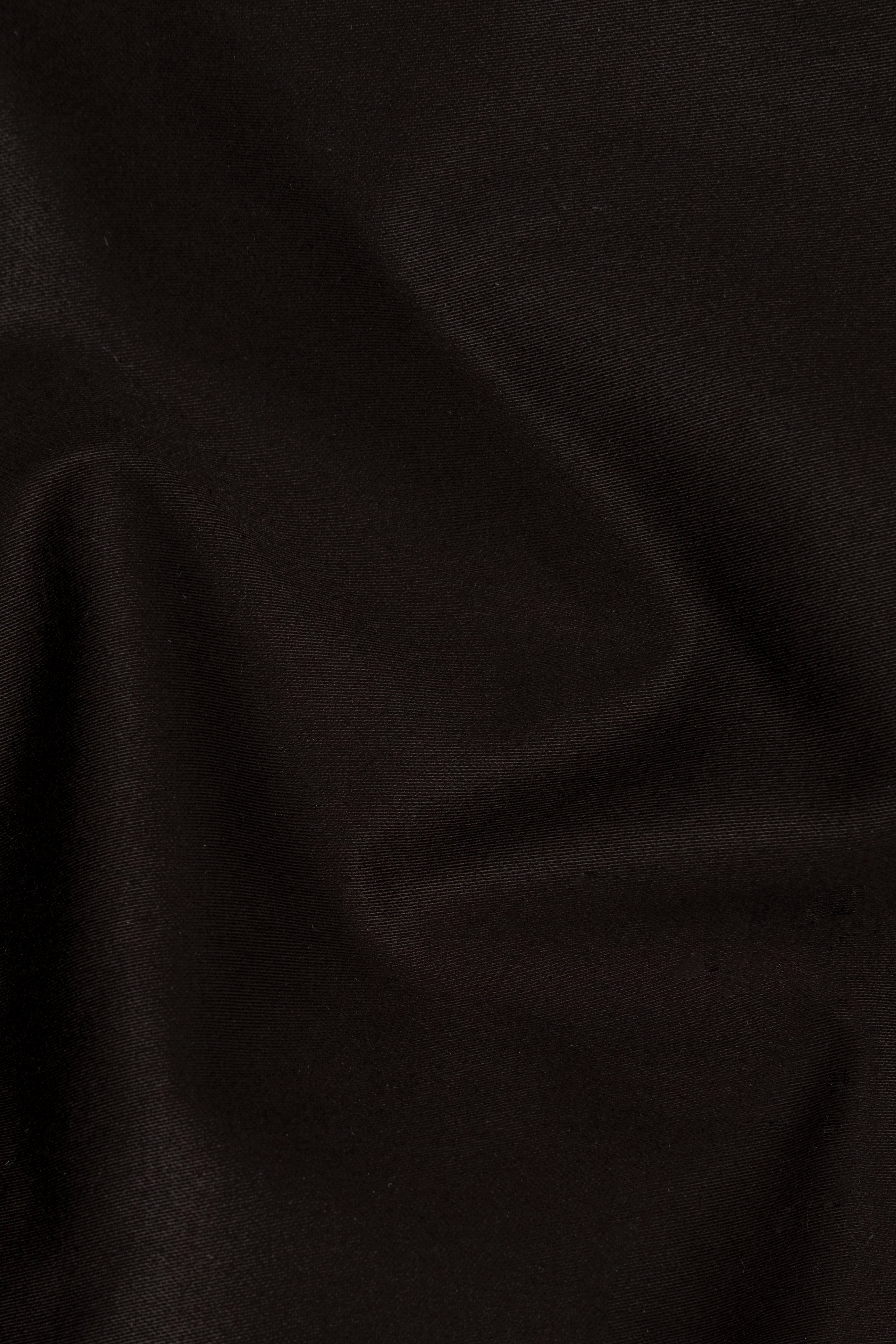 Woodsmoke Brown Solid Premium Cotton Designer Blazer