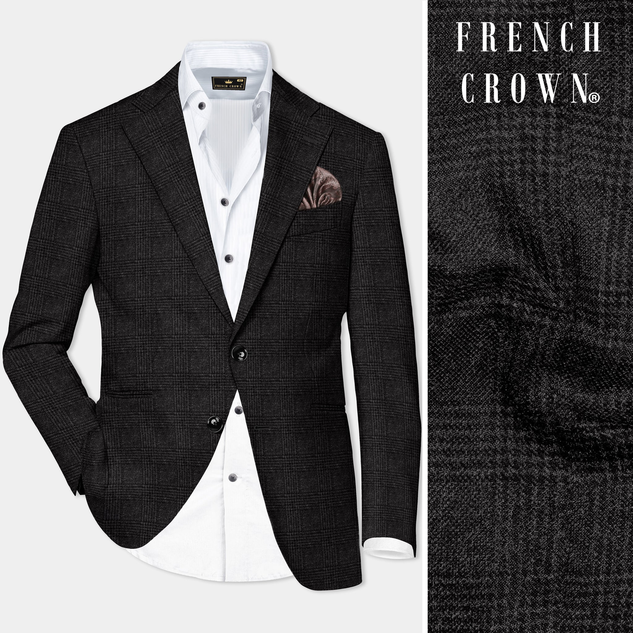 omen’s Plaid Single Breasted Blazer