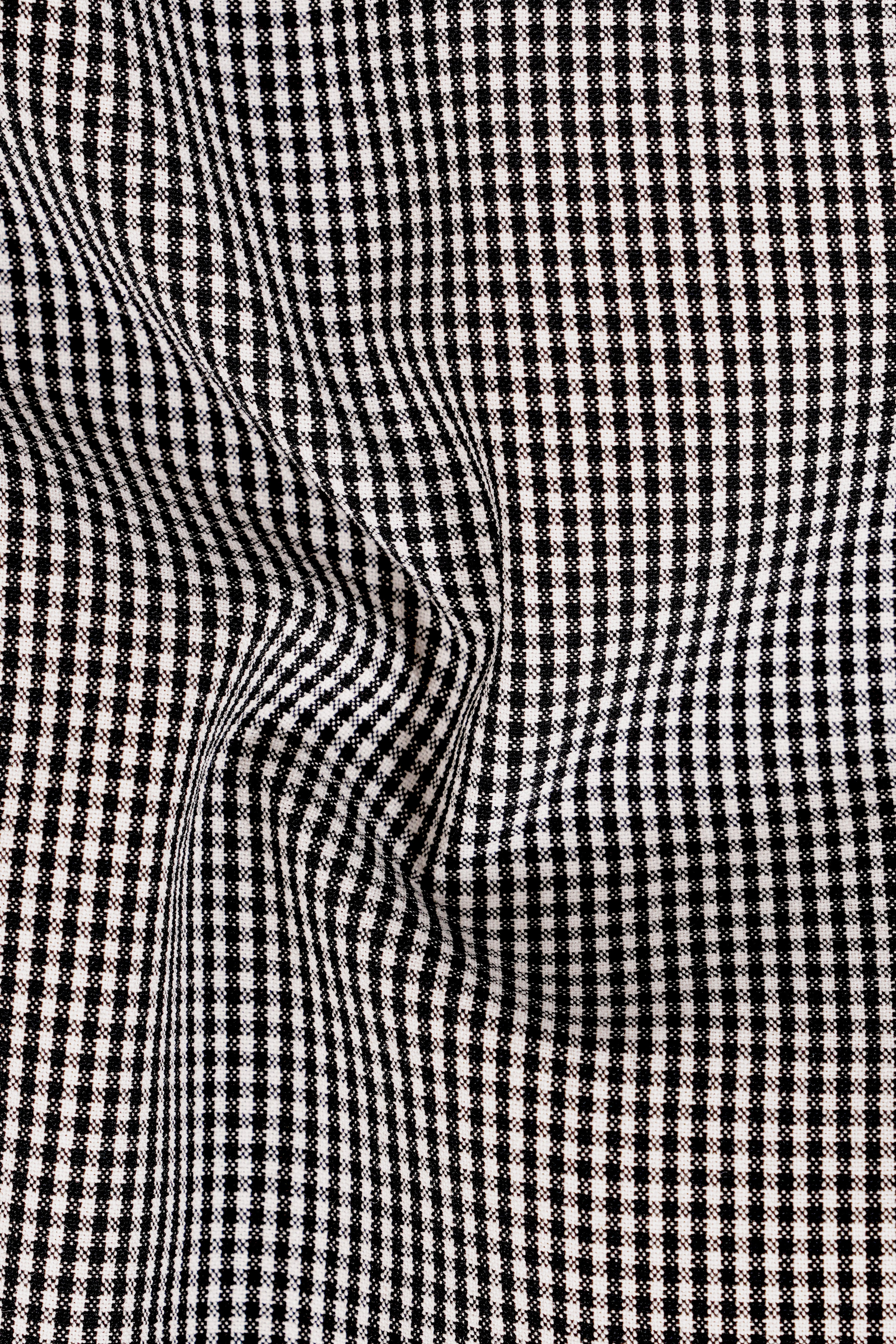 Mariner-Baltic Sea Blue And Bright White Gingham Plaid Wool Rich Single Breasted Sports Blazer