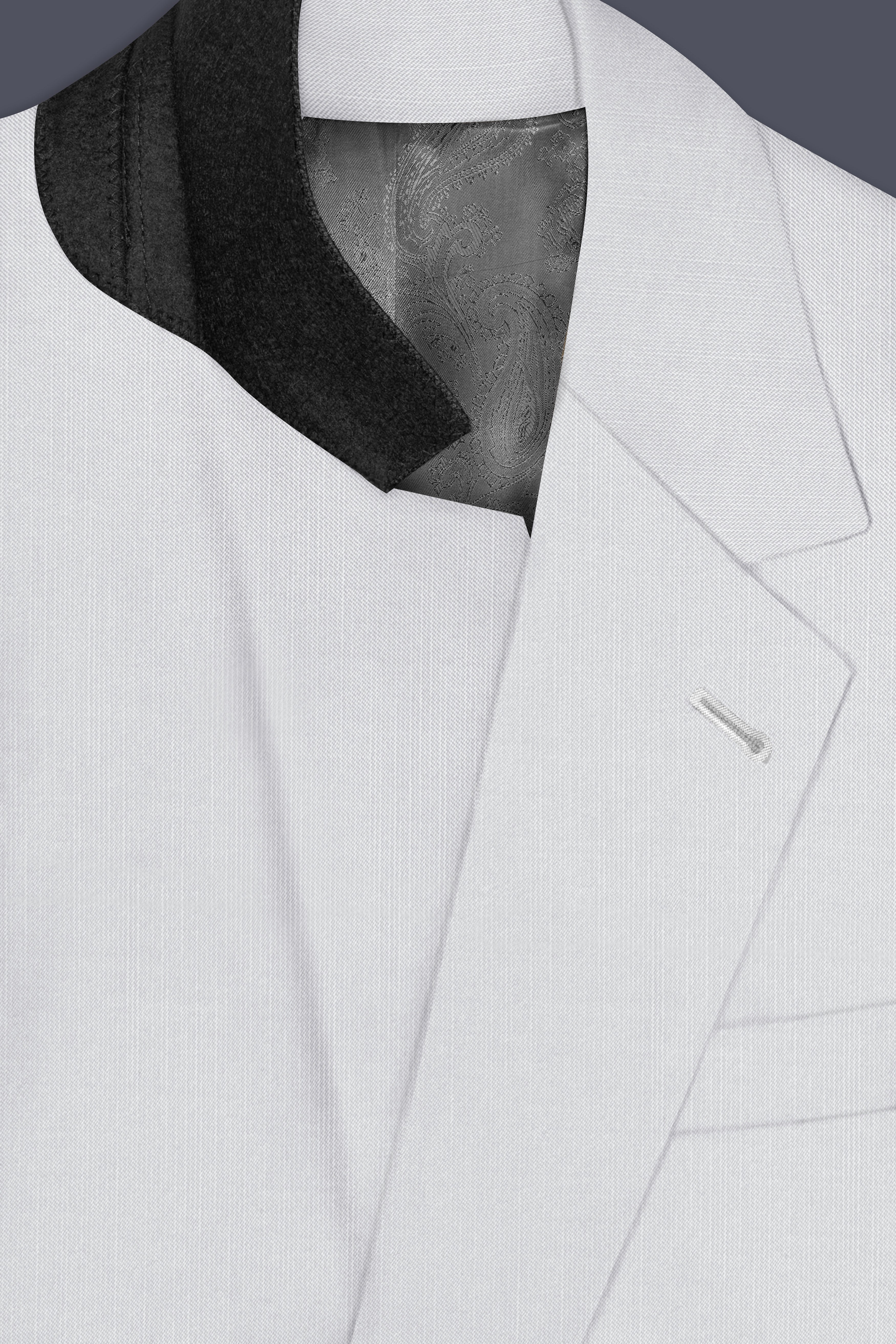 Granite-Alto Gray Solid Wool Rich Single Breasted Slight Stretch Blazer