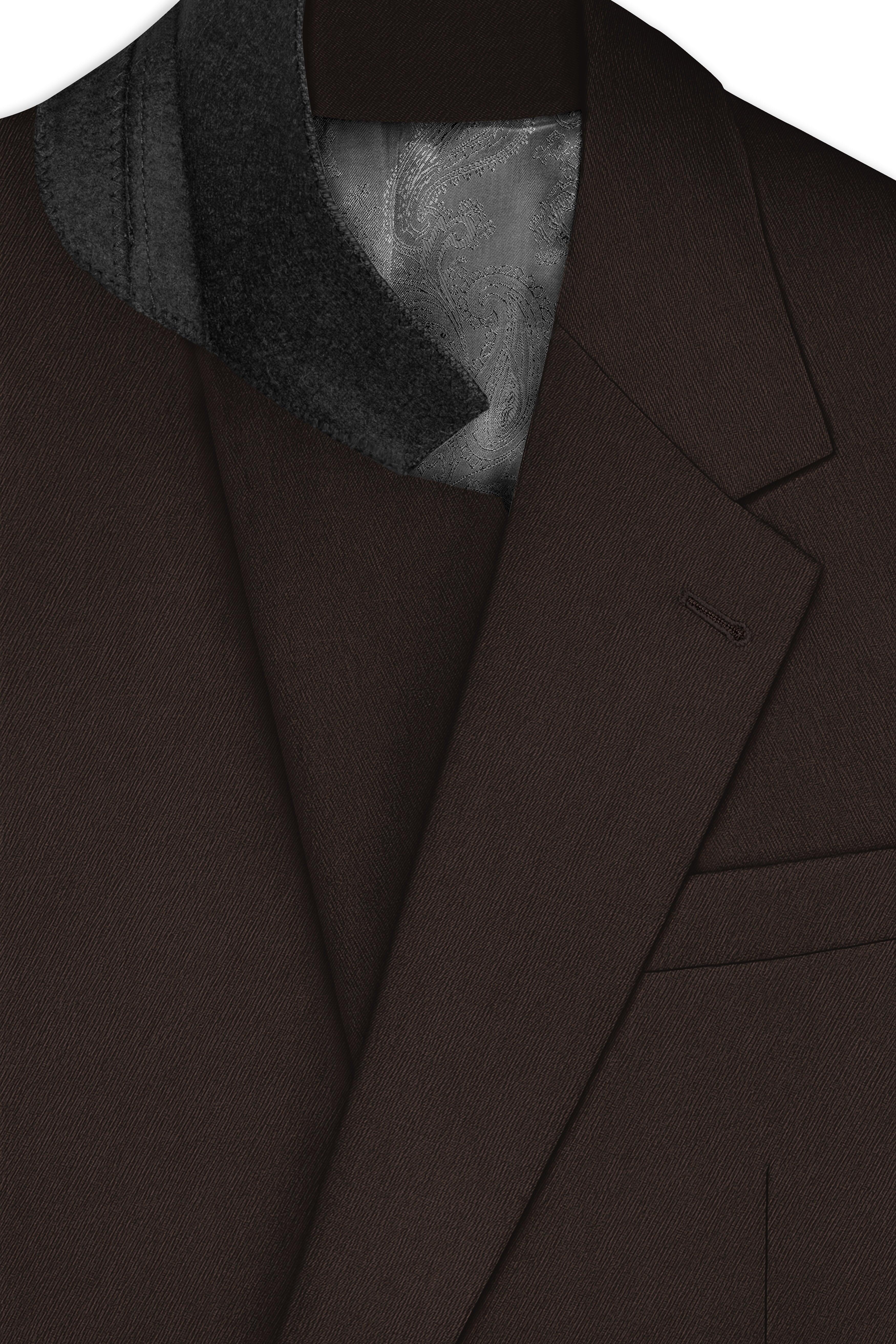 Moirayn-Eclipse Brown Wool Rich Single Breasted Blazer