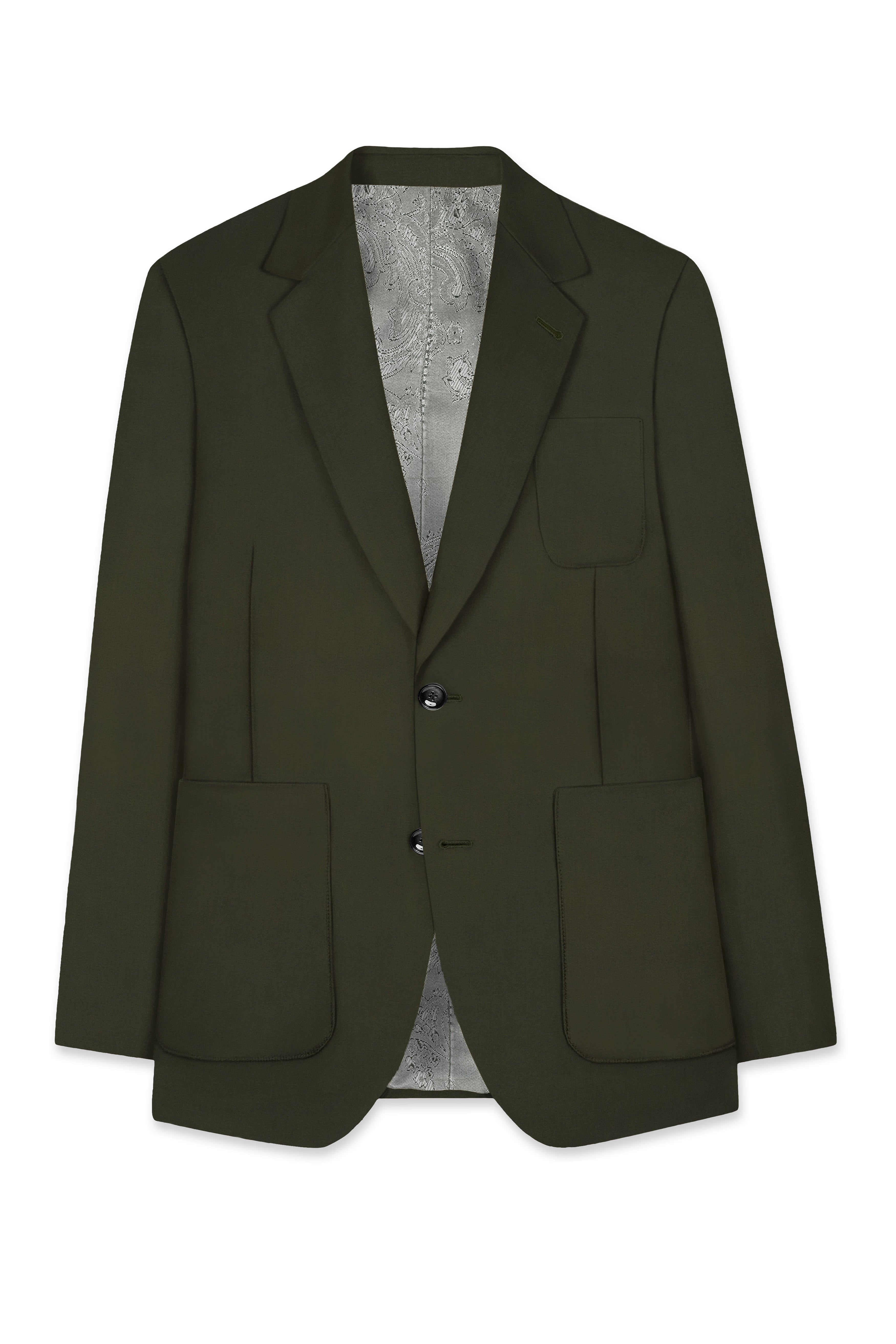 Virivell-Rangitoto Green Premium Cotton Single Breasted Sports Blazer