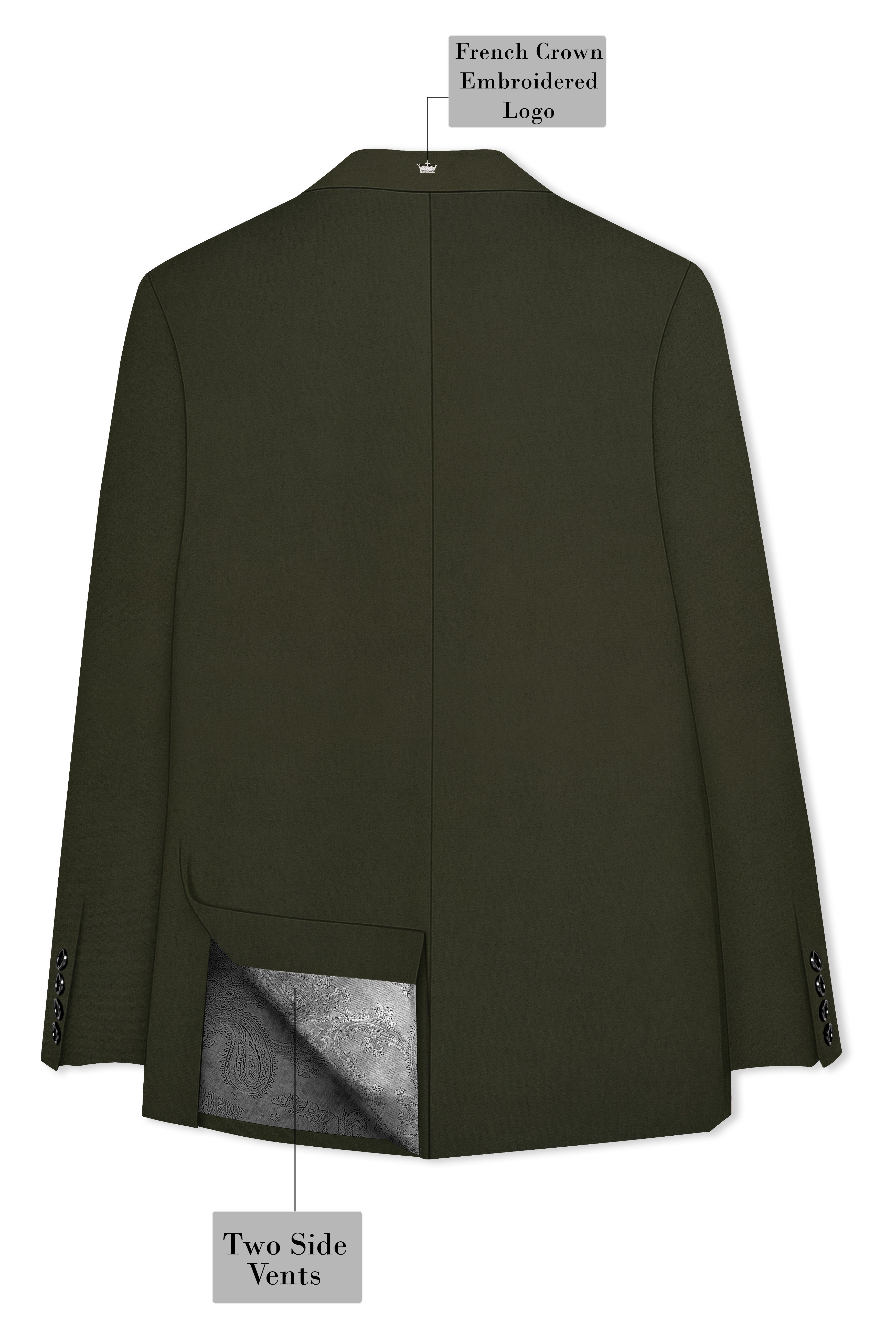 Virivell-Rangitoto Green Premium Cotton Single Breasted Sports Blazer