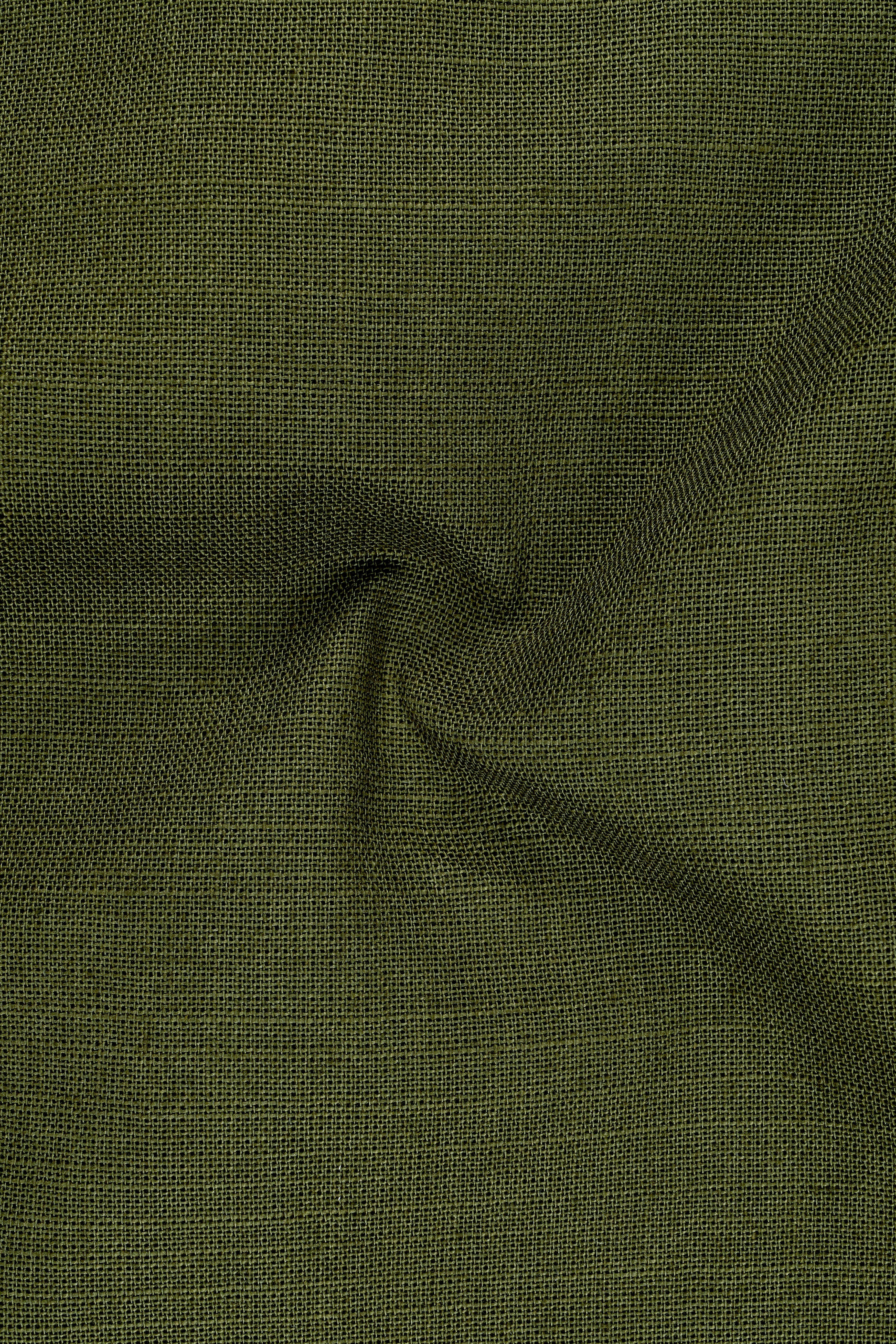 Gravino-Rifle Green Luxurious Linen Single Breasted Sports Blazer