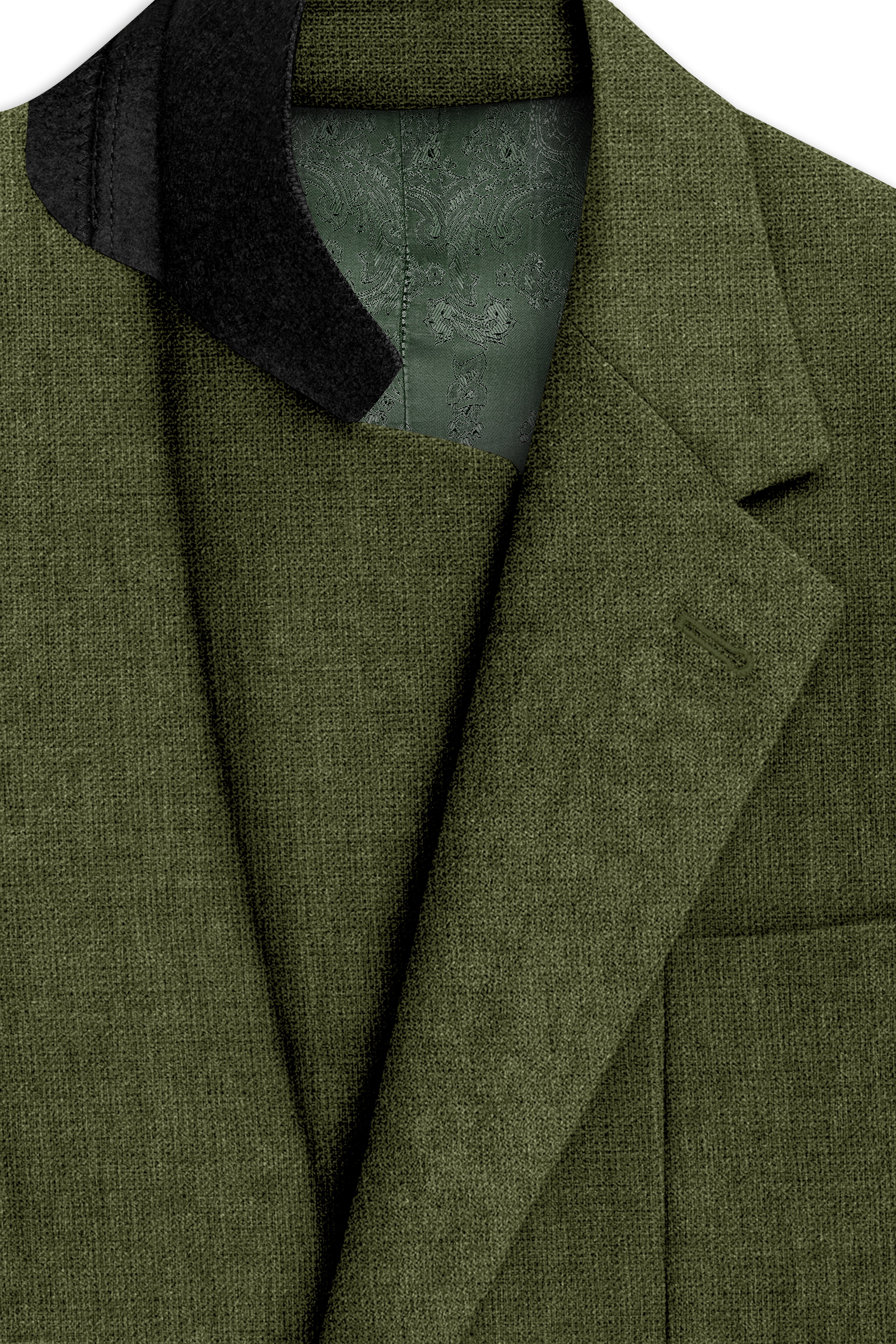 Gravino-Rifle Green Luxurious Linen Single Breasted Sports Blazer