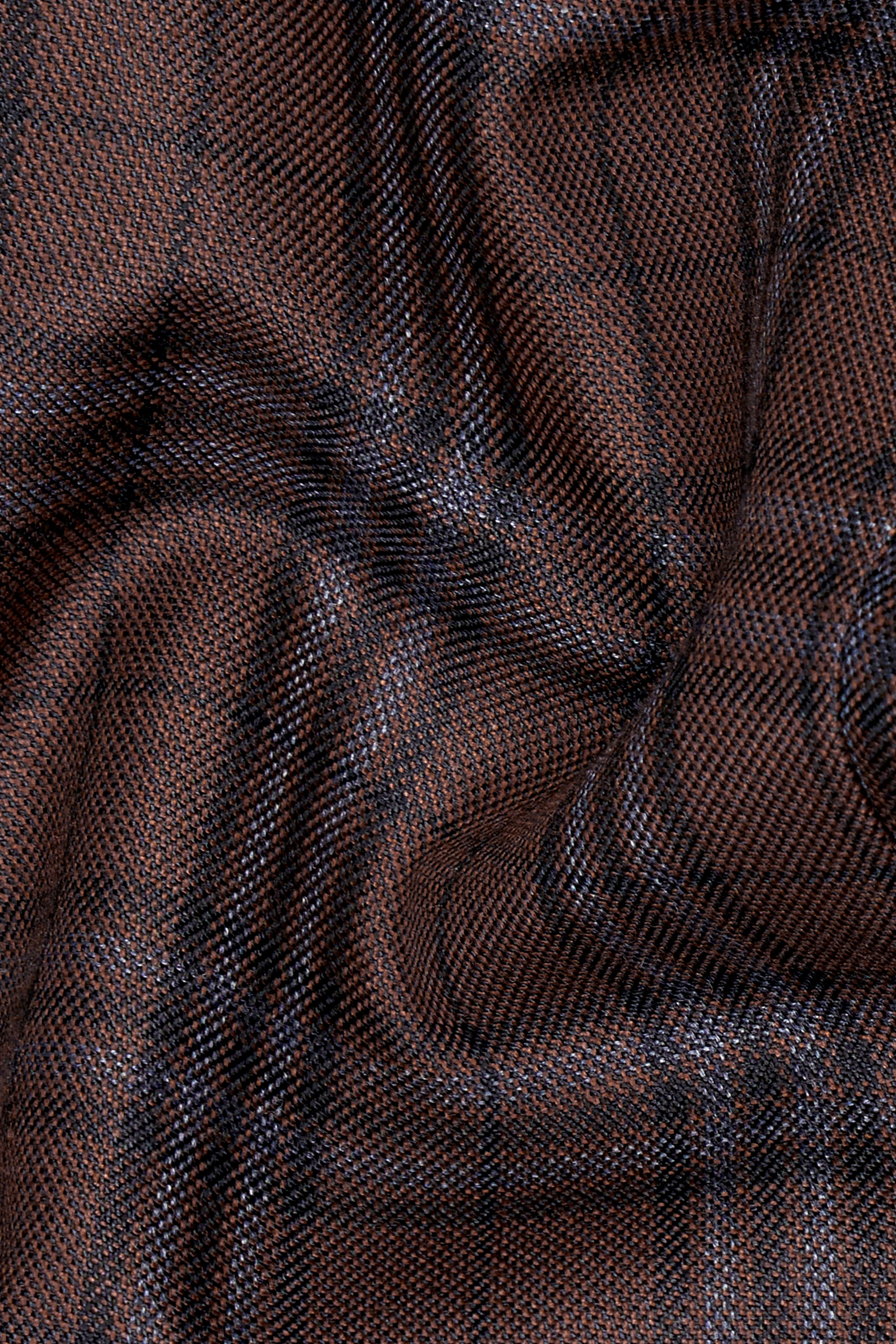 Gingerbread Plaid Wool blend Blazer