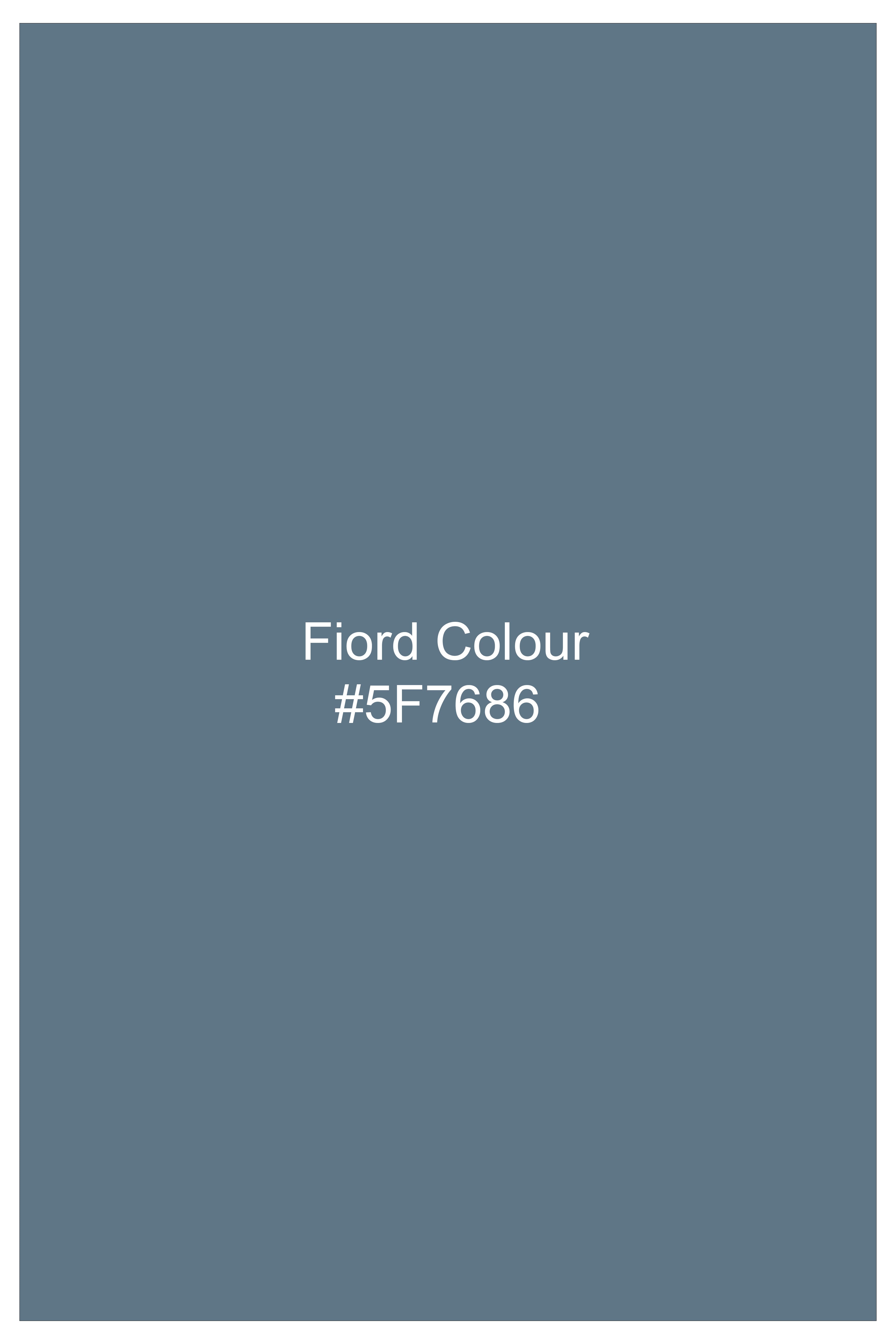 Sapphire-Fiord Blue Wool Rich Slight Stretch Single Breasted Blazer