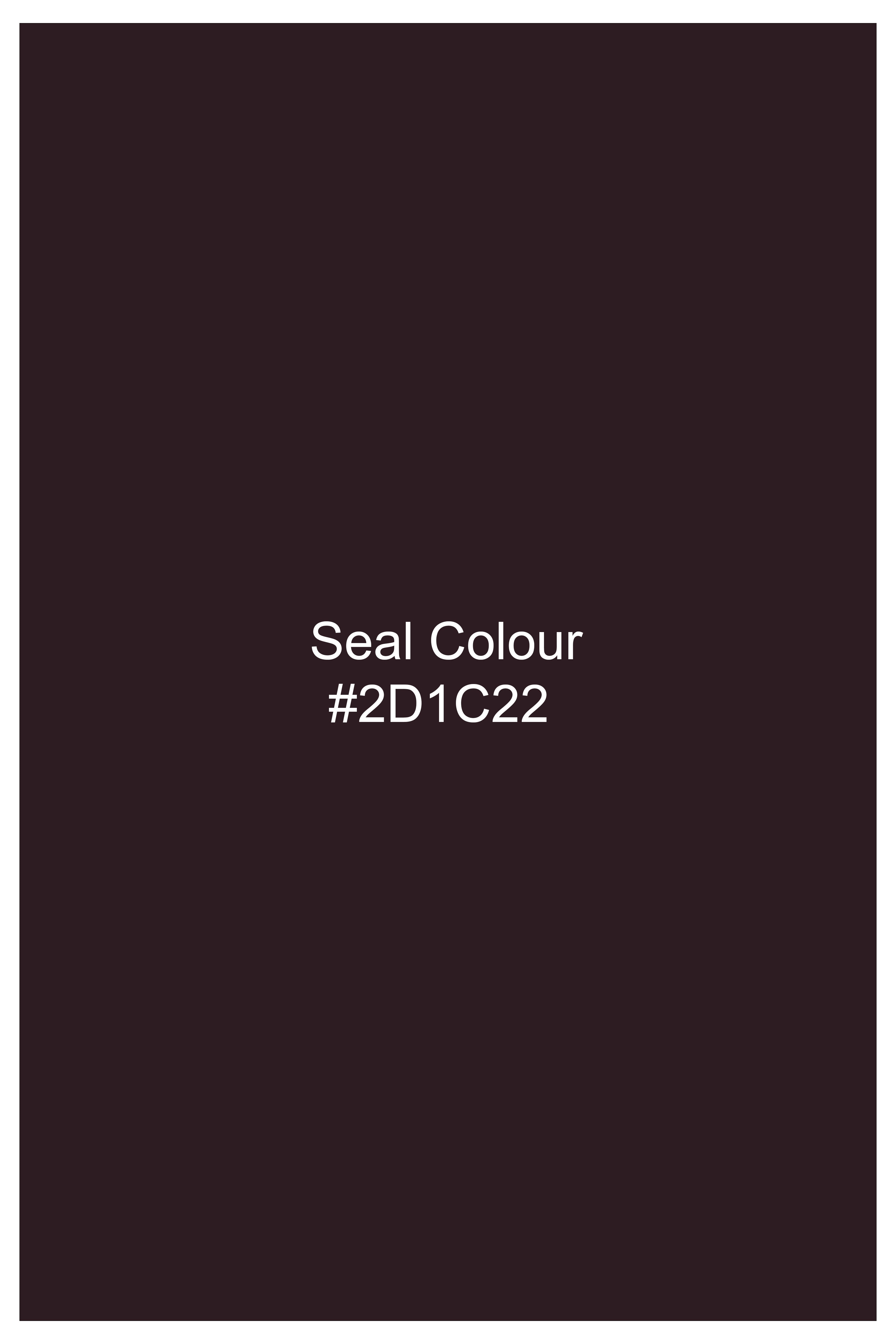 Imperial-Seal Brown Slight Stretch Subtle Sheen Poly-Viscose Single Breasted Blazer