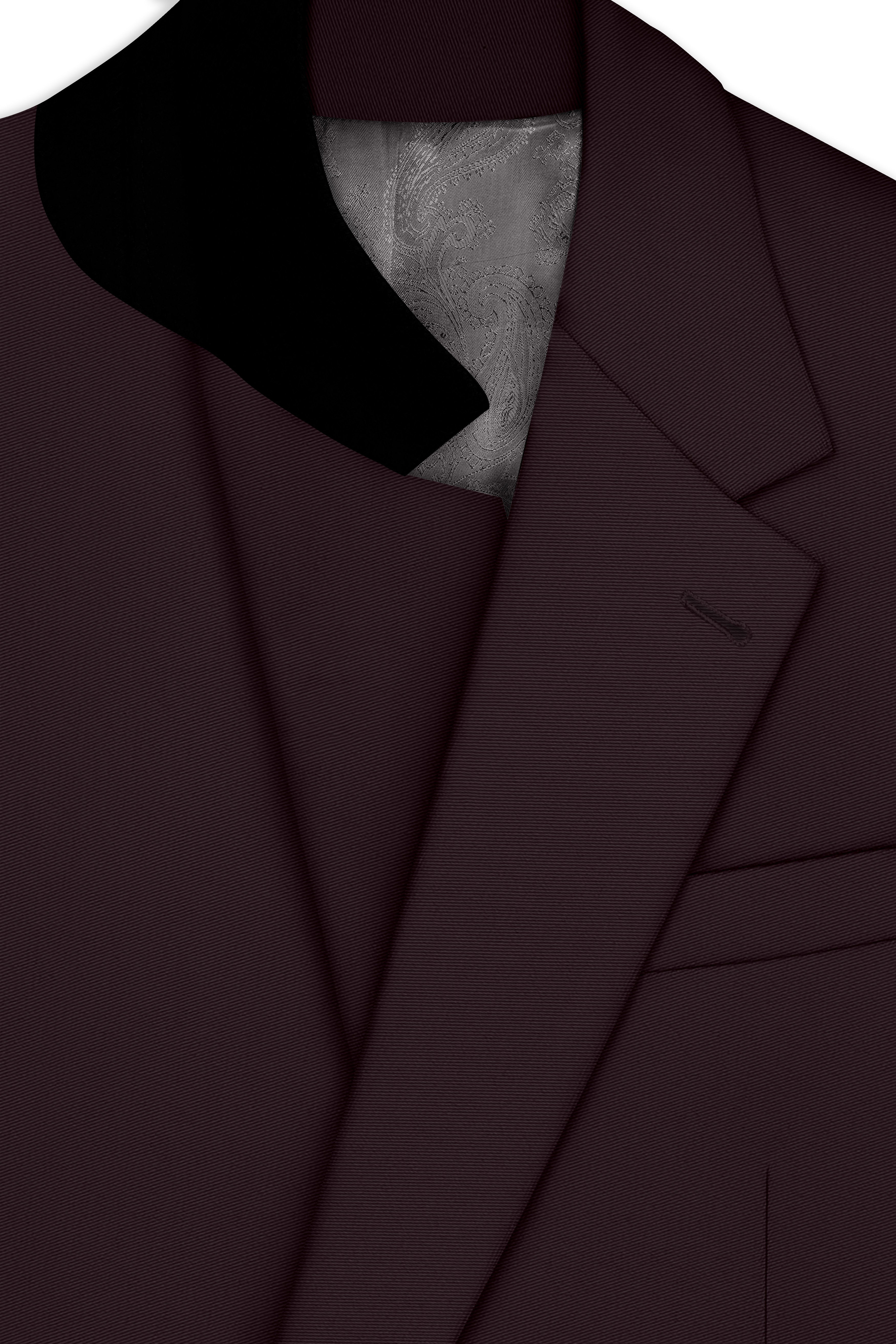 Imperial-Seal Brown Slight Stretch Subtle Sheen Poly-Viscose Single Breasted Blazer