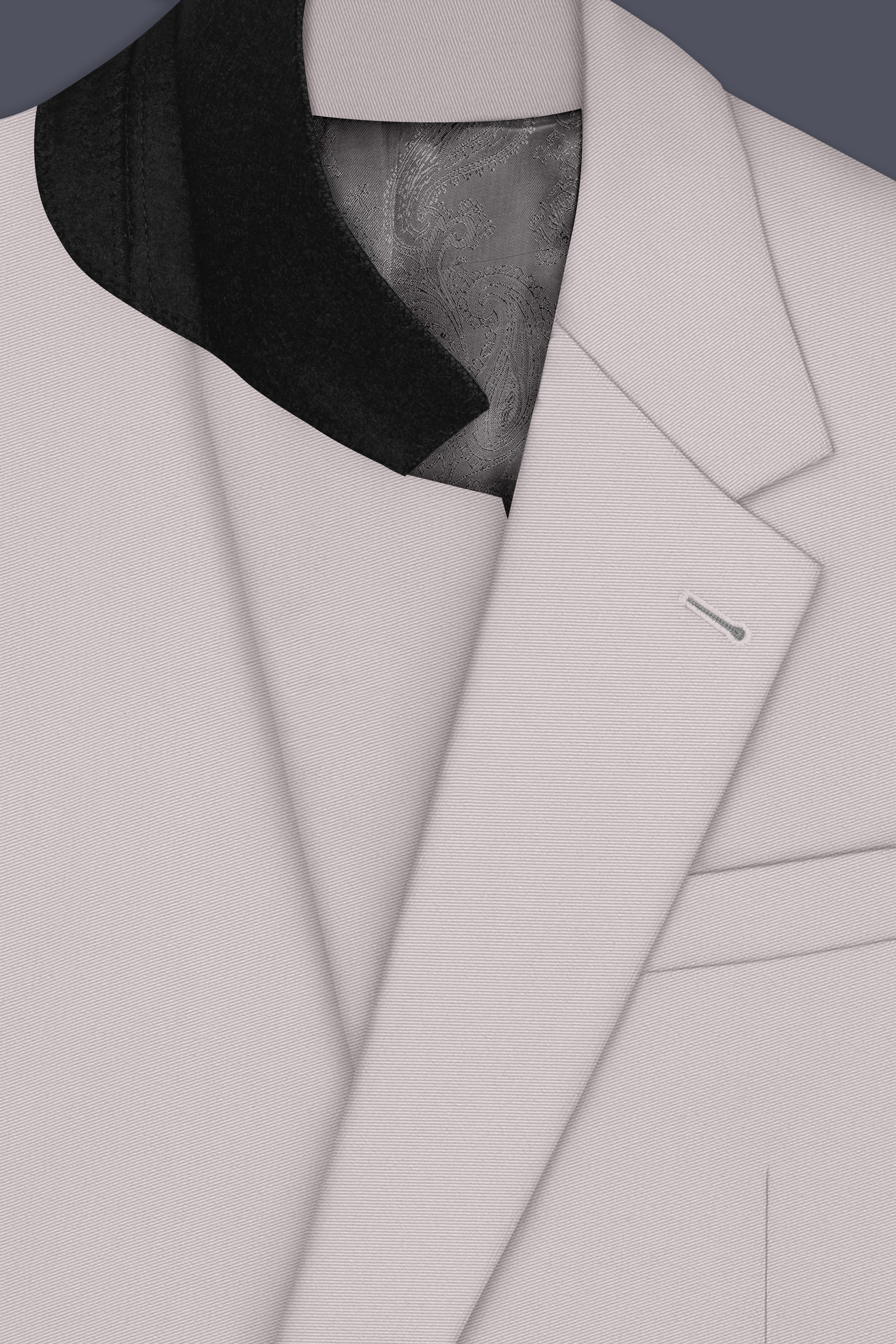 Lustre-Cloud Pink Slight Stretch Subtle Sheen Poly-Viscose Single Breasted Blazer