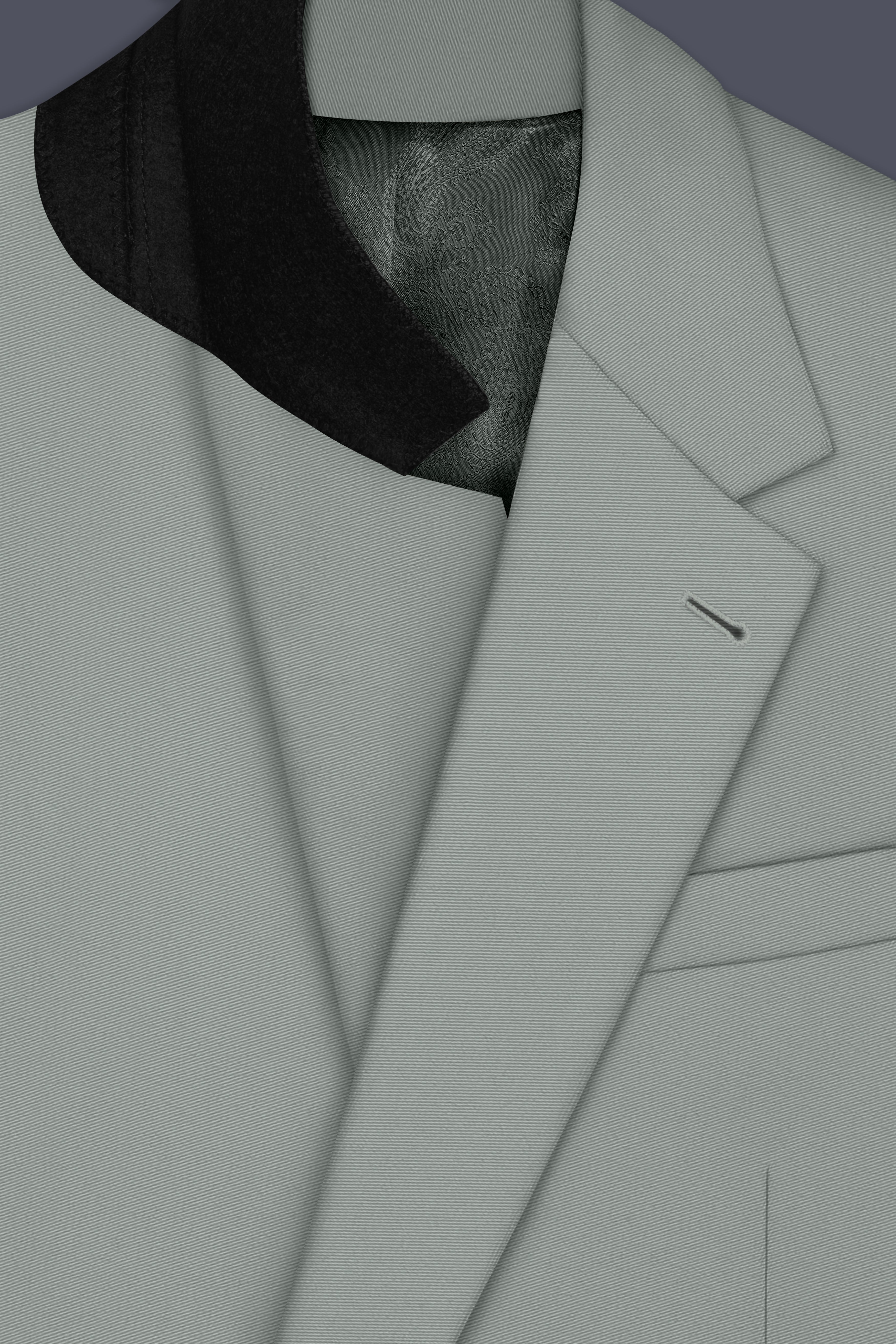 Beryl-Regent Green Slight Stretch Subtle Sheen Poly-Viscose Single Breasted Blazer