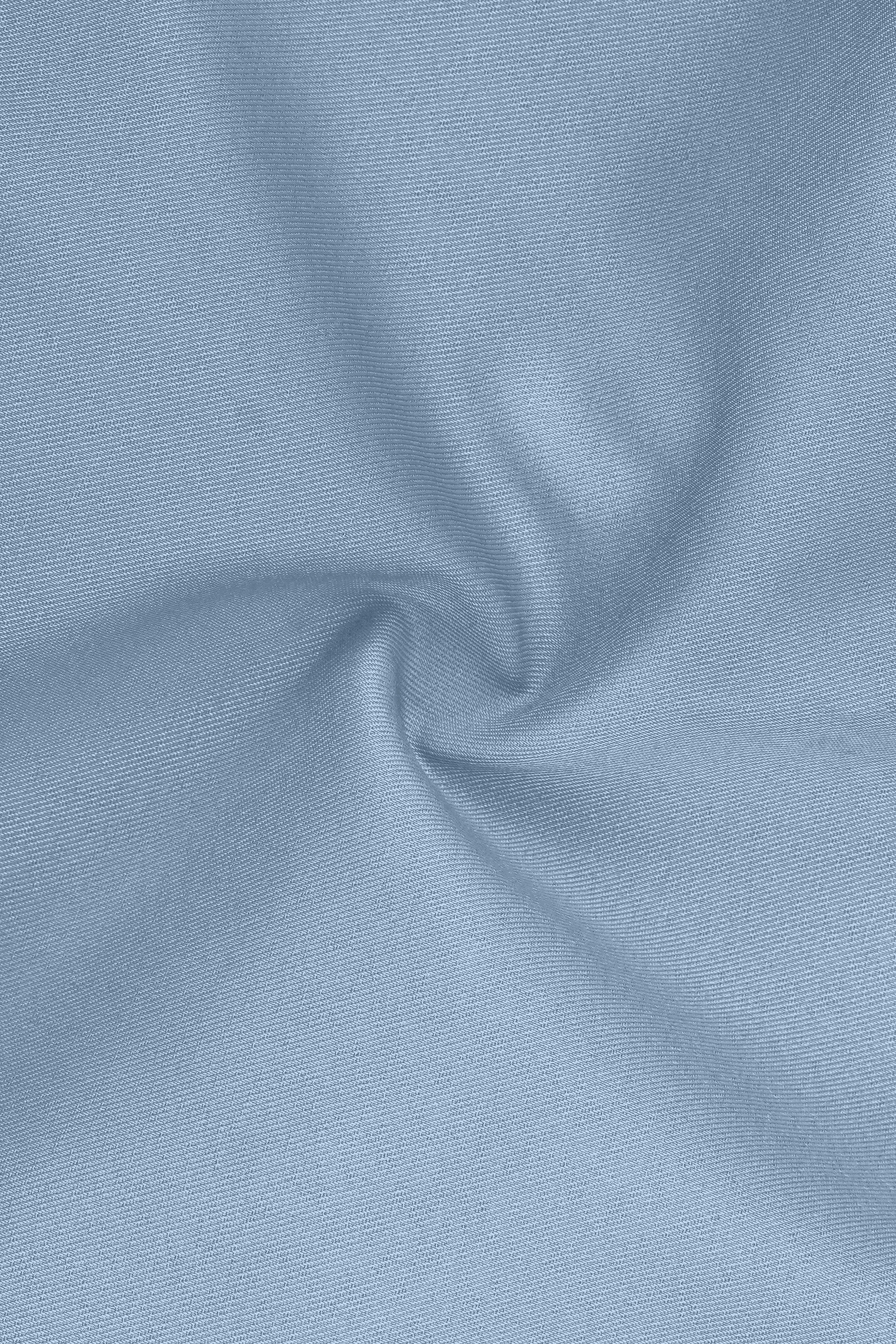Velcian-Lynch Blue Slight Stretch Subtle Sheen Poly-Viscose Double Breasted Blazer