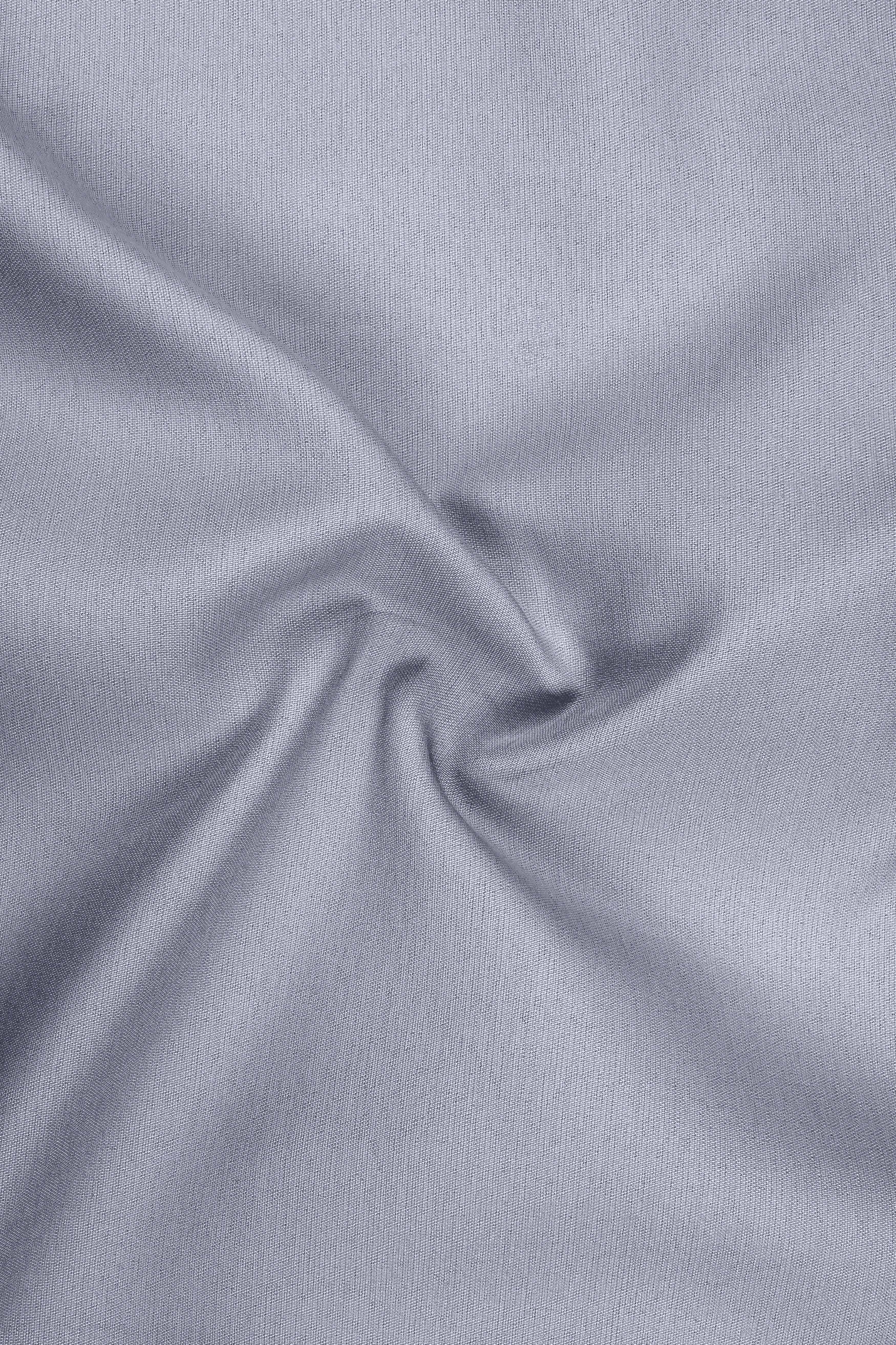 Graphite-Korean Topaz Gray 4-Way Stretch Wrinkle-Free Wool Rich Double Breasted Blazer