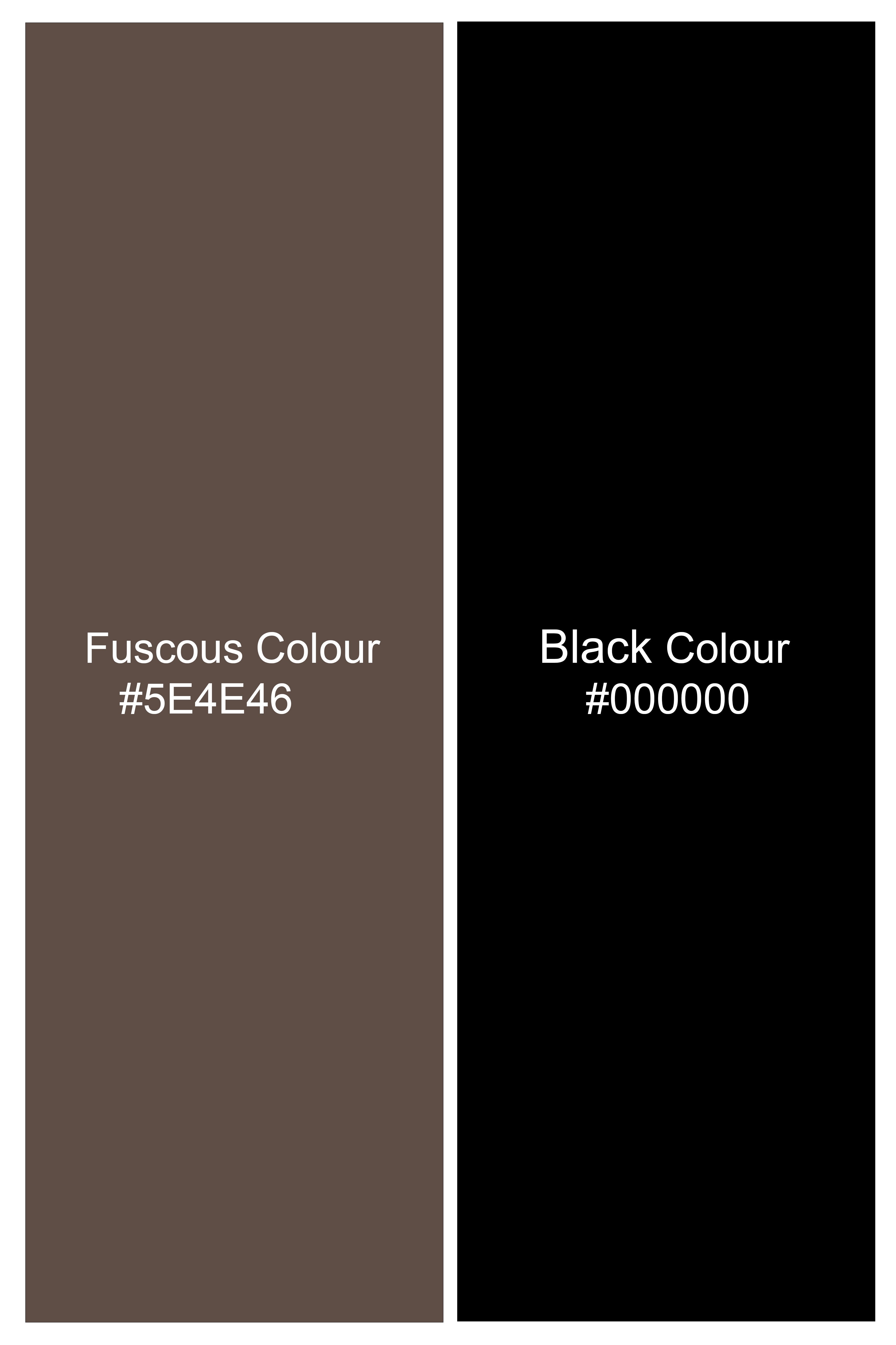 Obsidian-Fuscous Brown And Jade Black Chalk Striped Wool Rich Slight Stretch Single Breasted Blazer