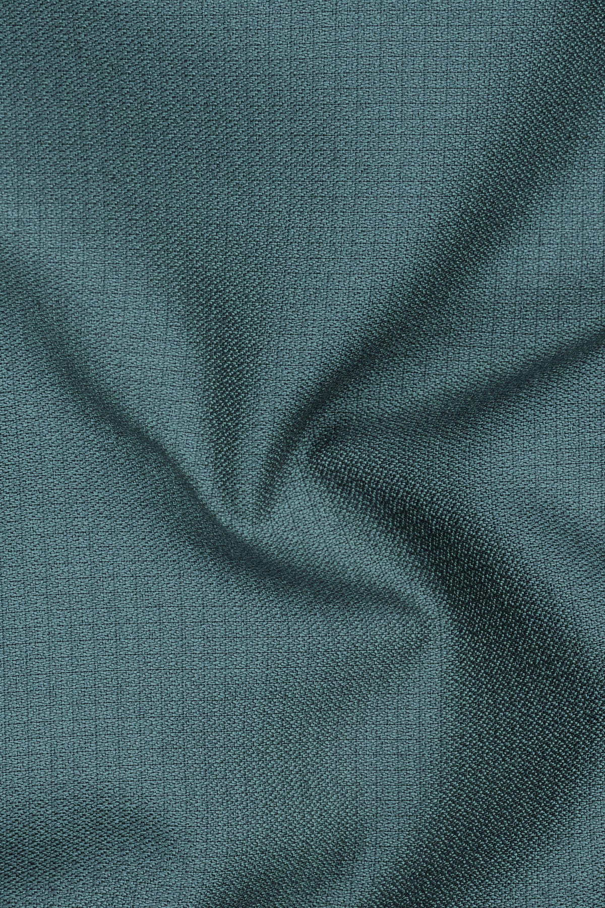 Viridian-Beetle Green Diamond Textured Wool Rich Slight Stretch Double Breasted Blazer