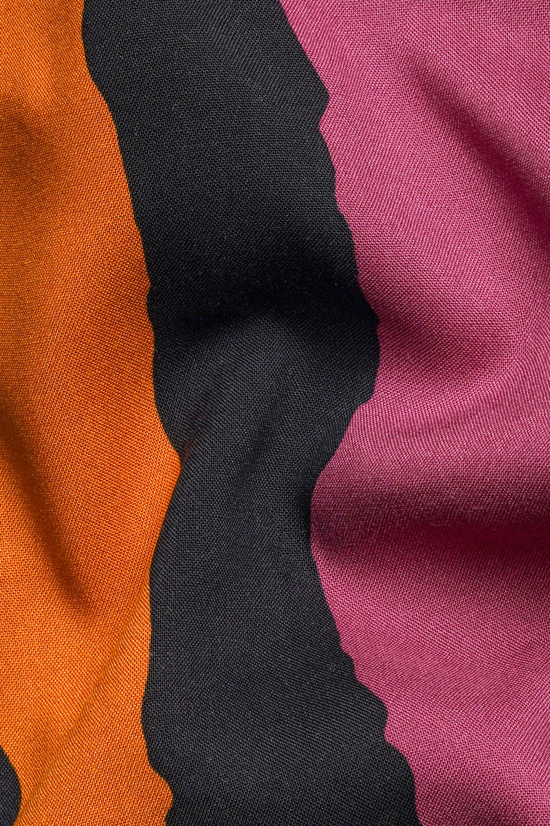 Jade Black With Tropical Gray Multicolour Striped Premium Tencel Boxer