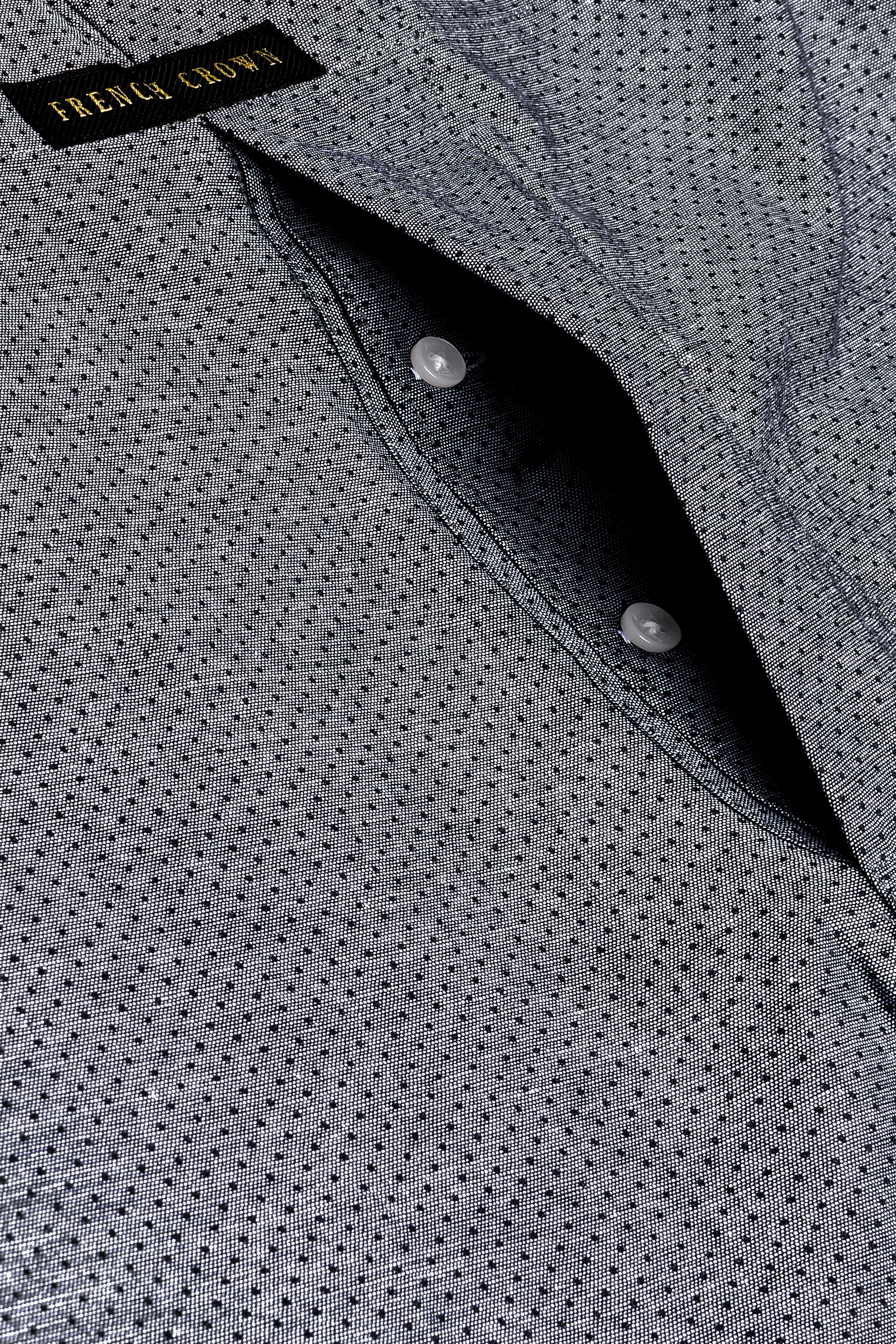 Mid Gray Dotted Dobby Textured Premium Cotton Boxer
