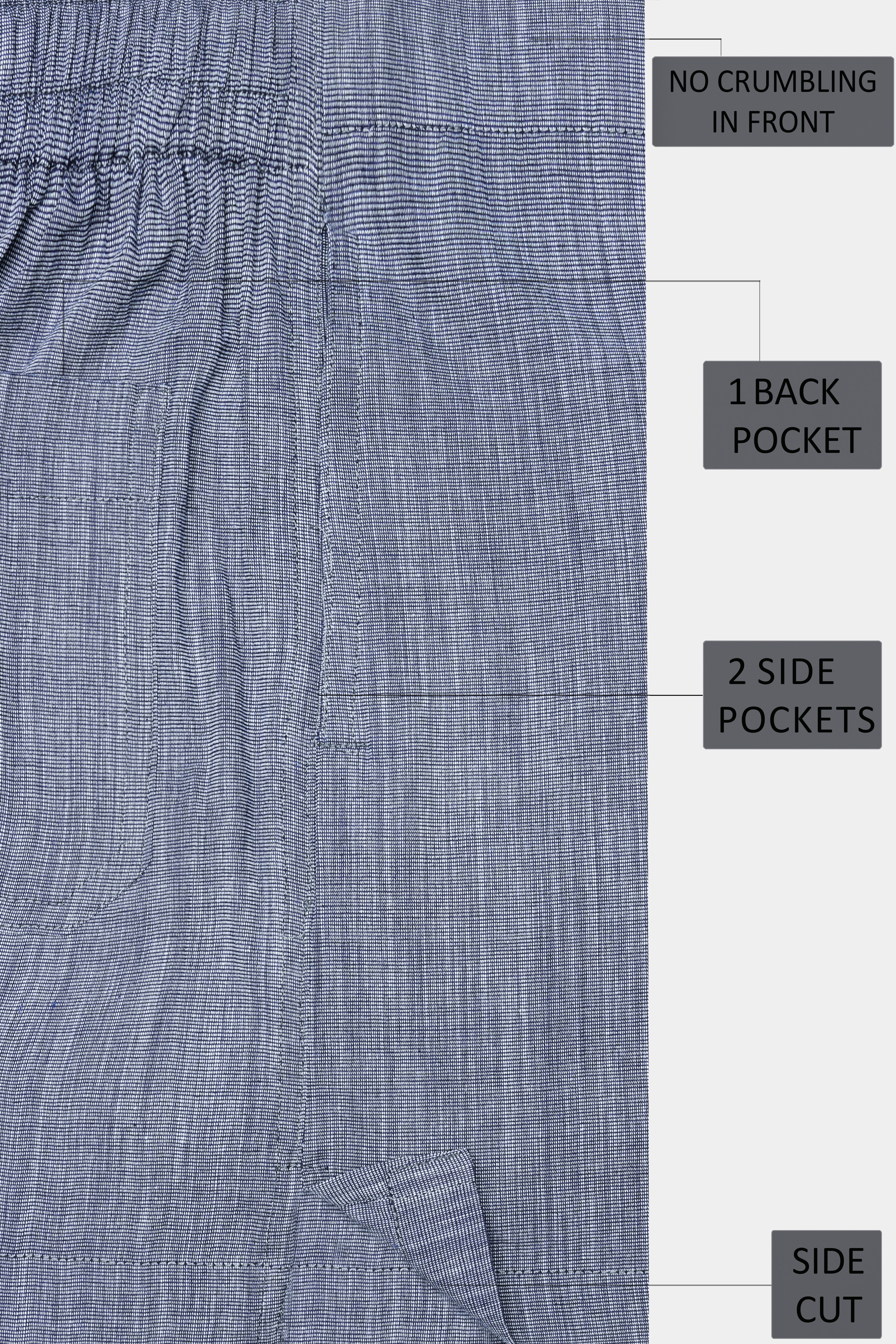 Steal Gray Solid Chambray Premium Cotton Boxer