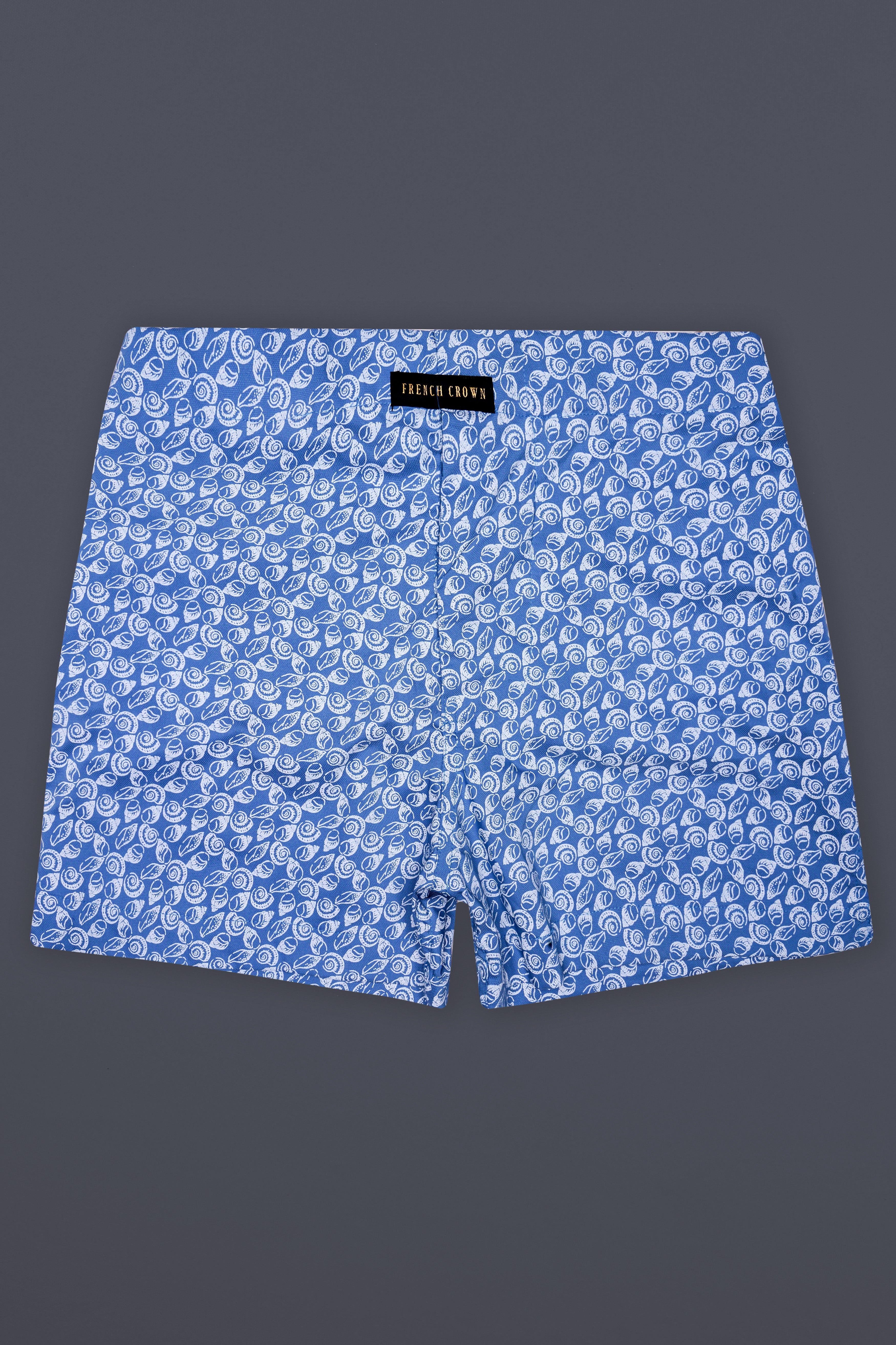 Mariner Blue Dobby Textured Premium Giza Cotton Boxer